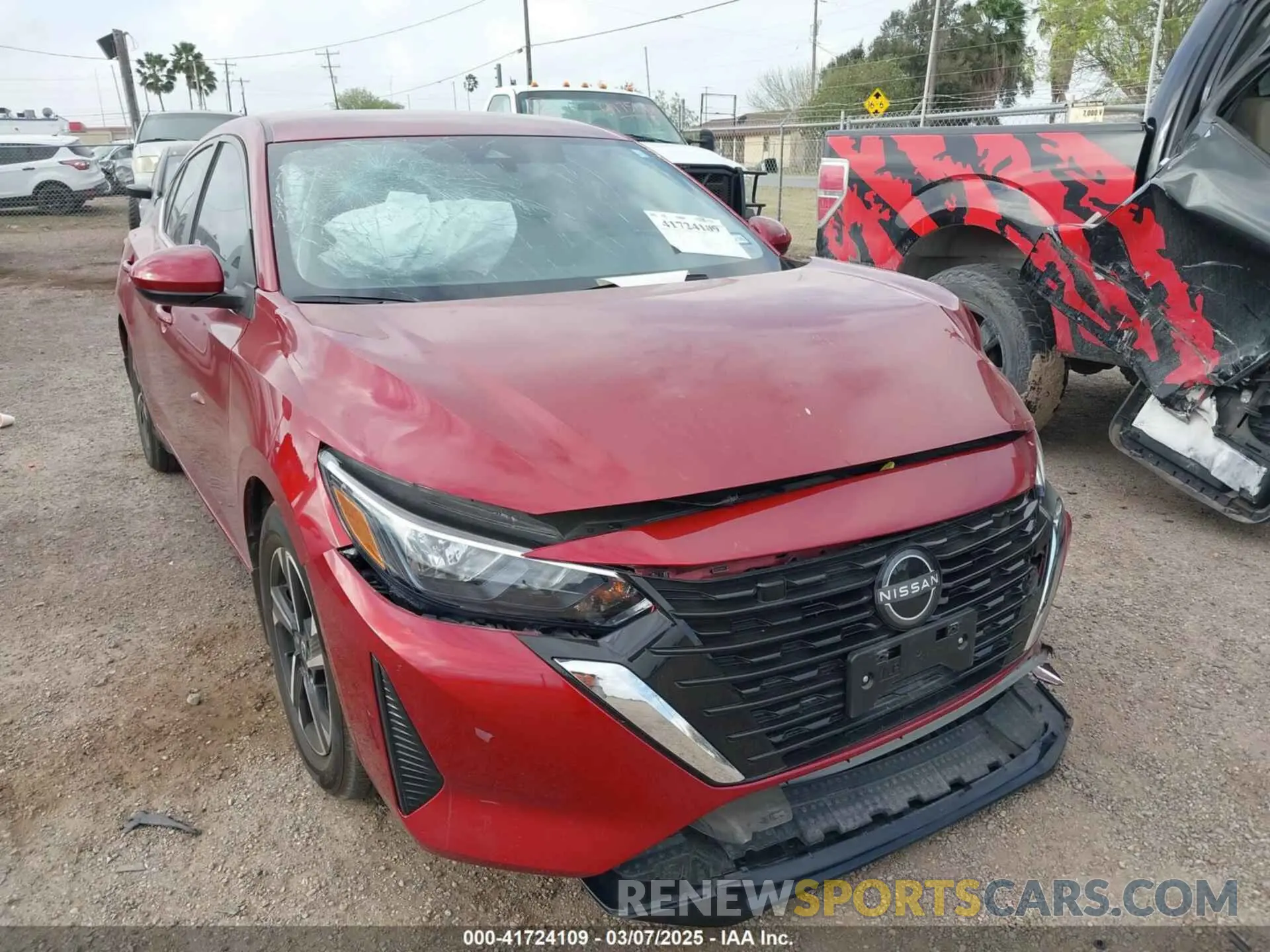 1 Photograph of a damaged car 3N1AB8CV0RY323944 NISSAN SENTRA 2024