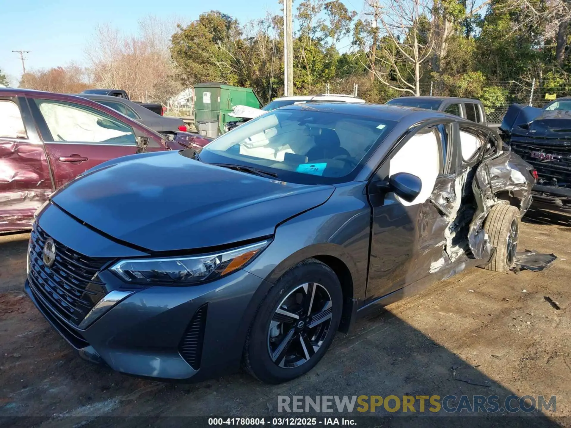 2 Photograph of a damaged car 3N1AB8CV1RY272101 NISSAN SENTRA 2024