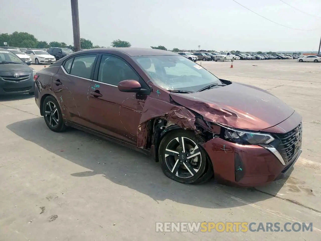 4 Photograph of a damaged car 3N1AB8CV1RY295751 NISSAN SENTRA 2024