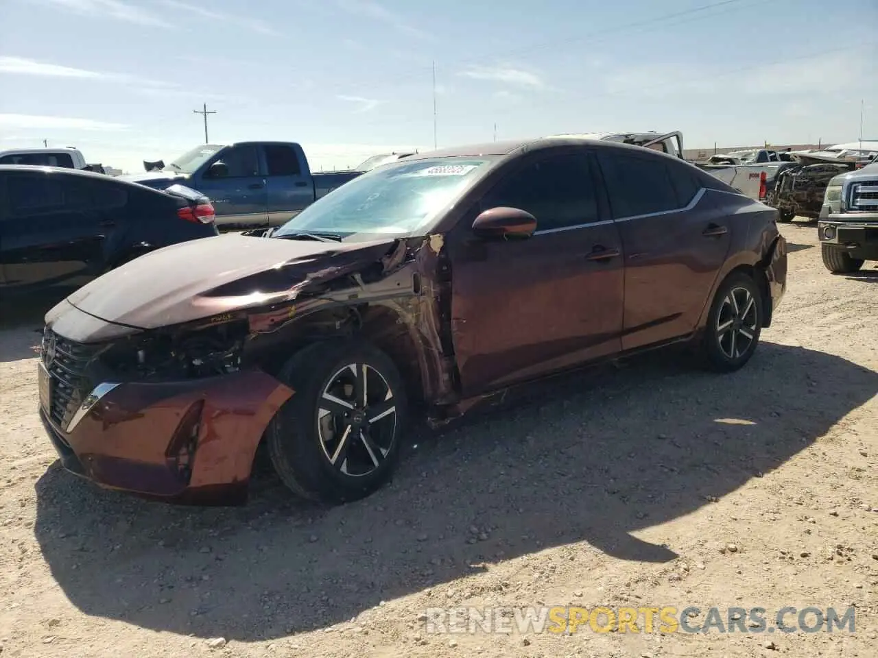 1 Photograph of a damaged car 3N1AB8CV1RY342485 NISSAN SENTRA 2024