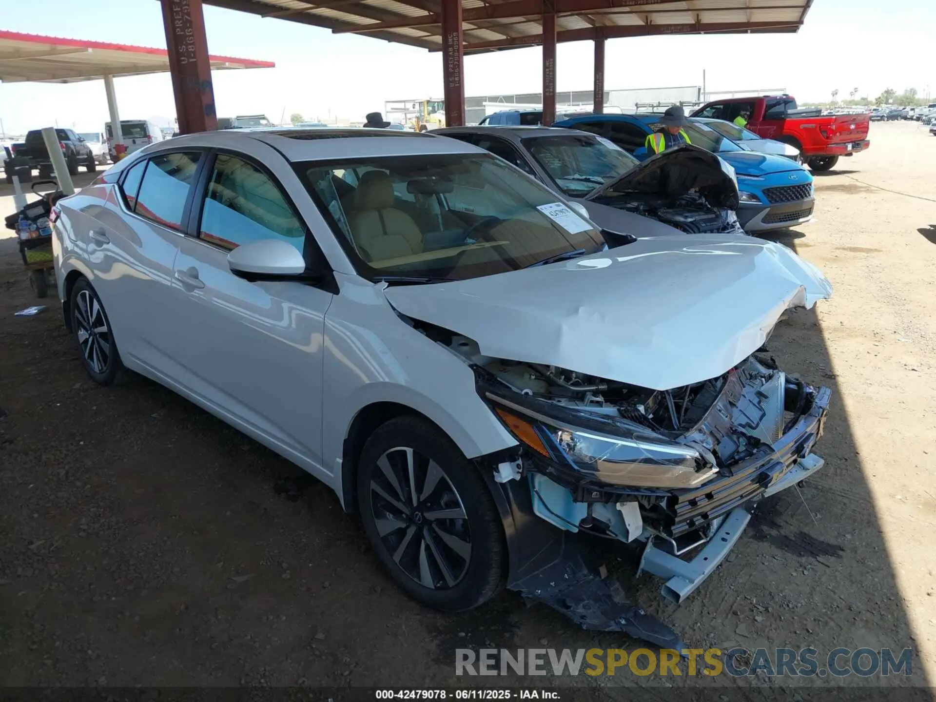 1 Photograph of a damaged car 3N1AB8CV1RY373753 NISSAN SENTRA 2024