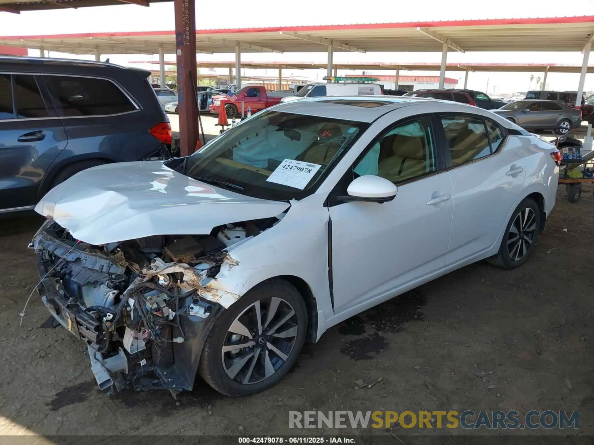 2 Photograph of a damaged car 3N1AB8CV1RY373753 NISSAN SENTRA 2024