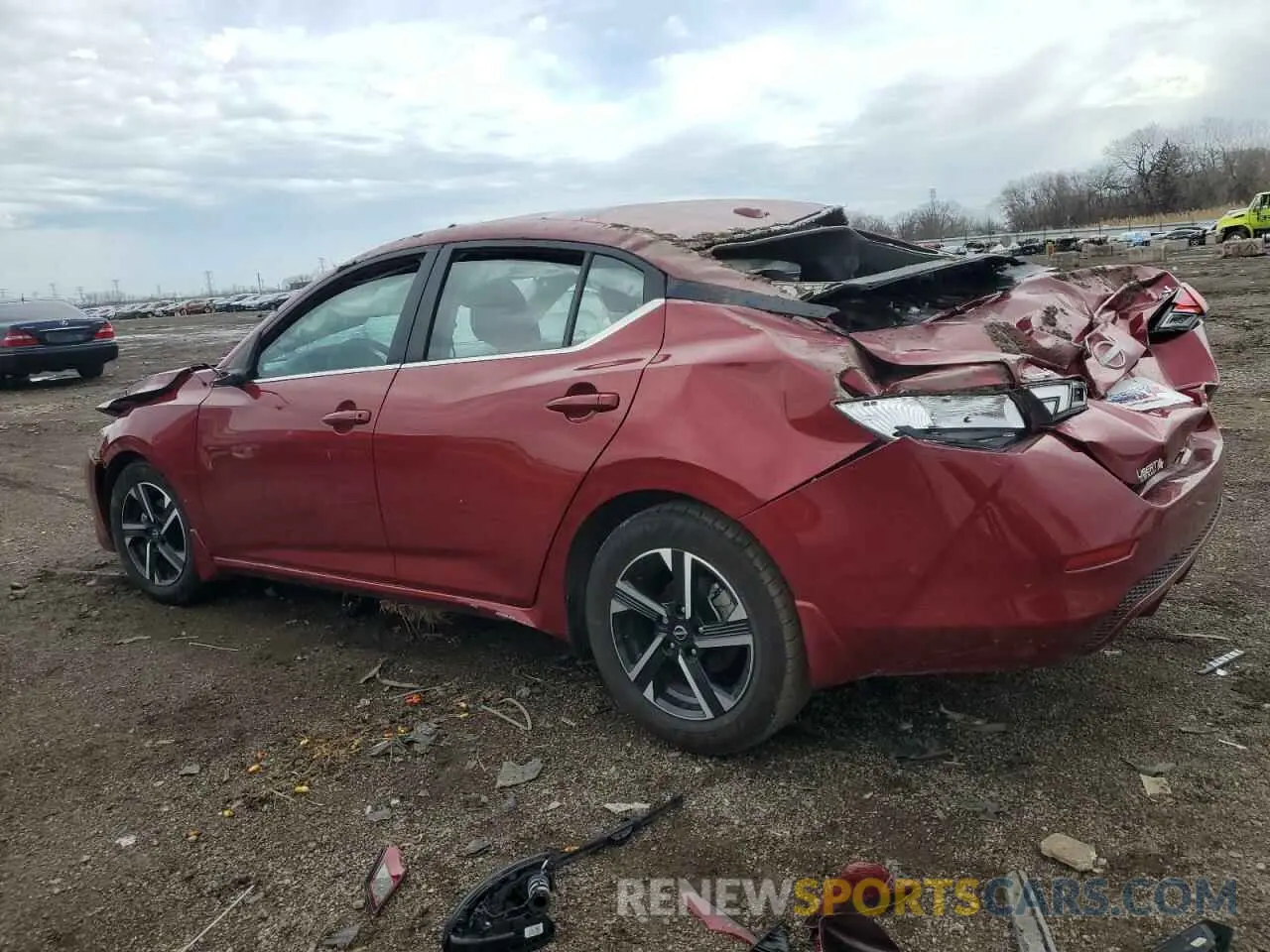 2 Photograph of a damaged car 3N1AB8CV2RY296942 NISSAN SENTRA 2024