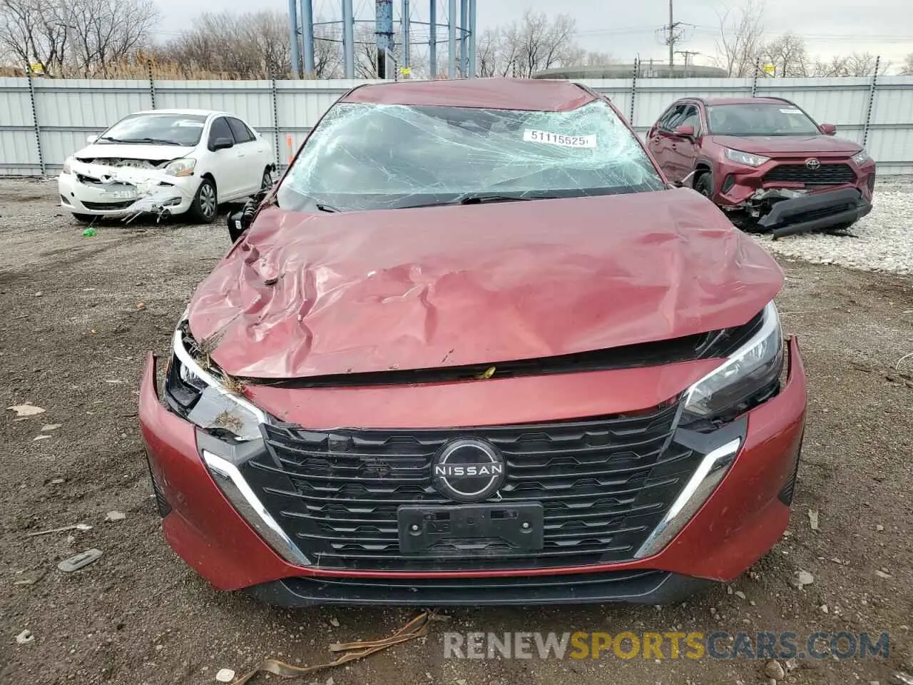5 Photograph of a damaged car 3N1AB8CV2RY296942 NISSAN SENTRA 2024