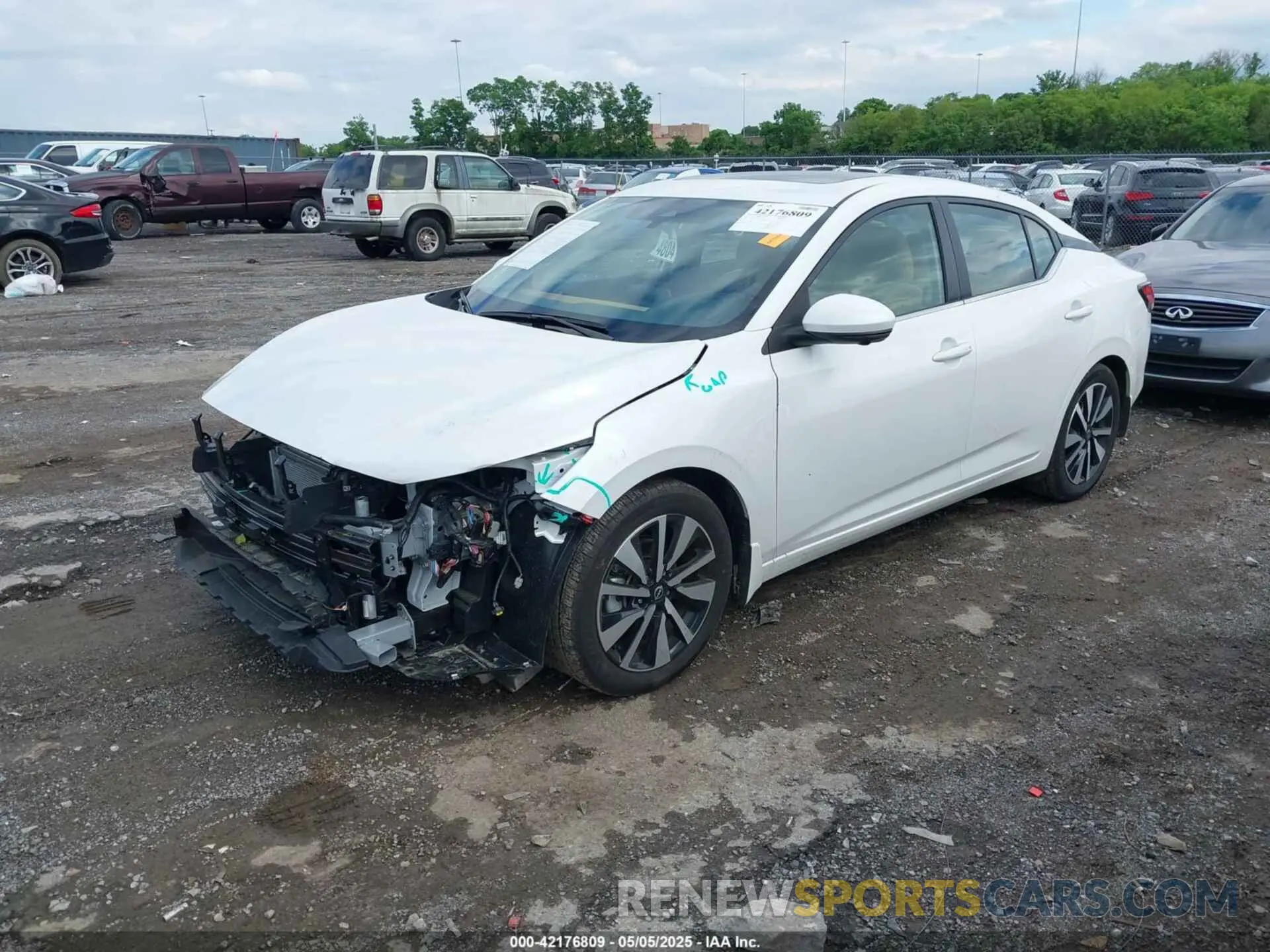 2 Photograph of a damaged car 3N1AB8CV2RY383613 NISSAN SENTRA 2024