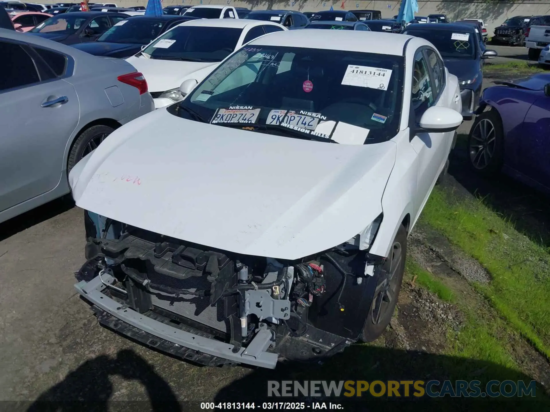 2 Photograph of a damaged car 3N1AB8CV3RY231792 NISSAN SENTRA 2024