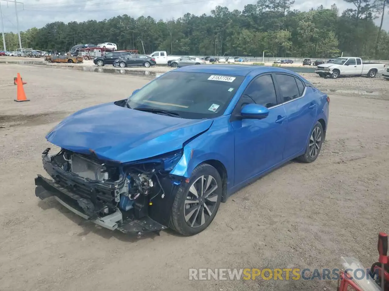 1 Photograph of a damaged car 3N1AB8CV3RY256806 NISSAN SENTRA 2024