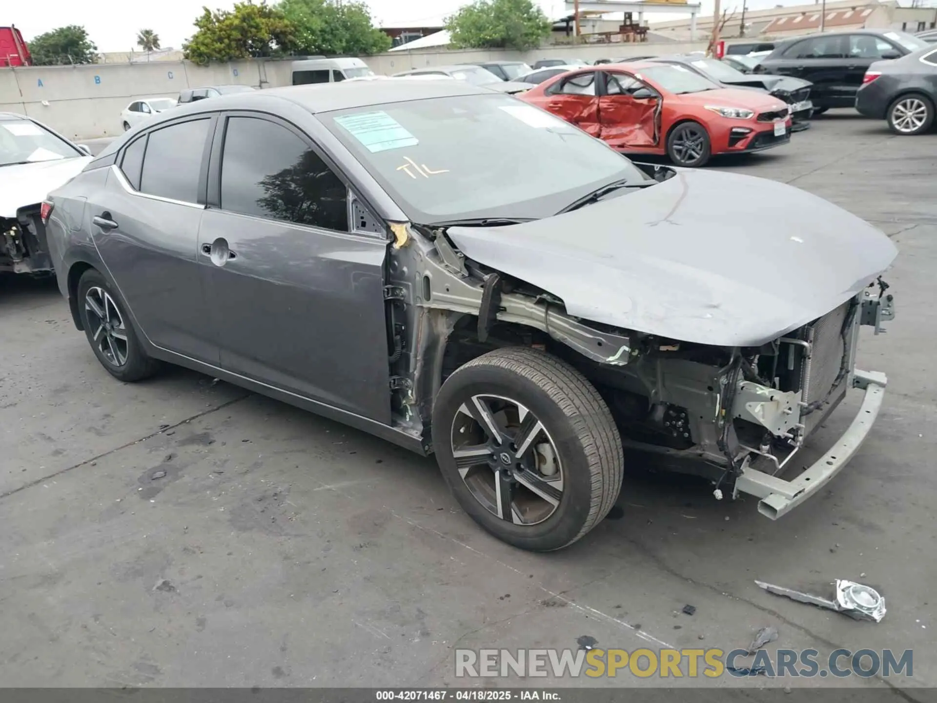 1 Photograph of a damaged car 3N1AB8CV3RY285903 NISSAN SENTRA 2024