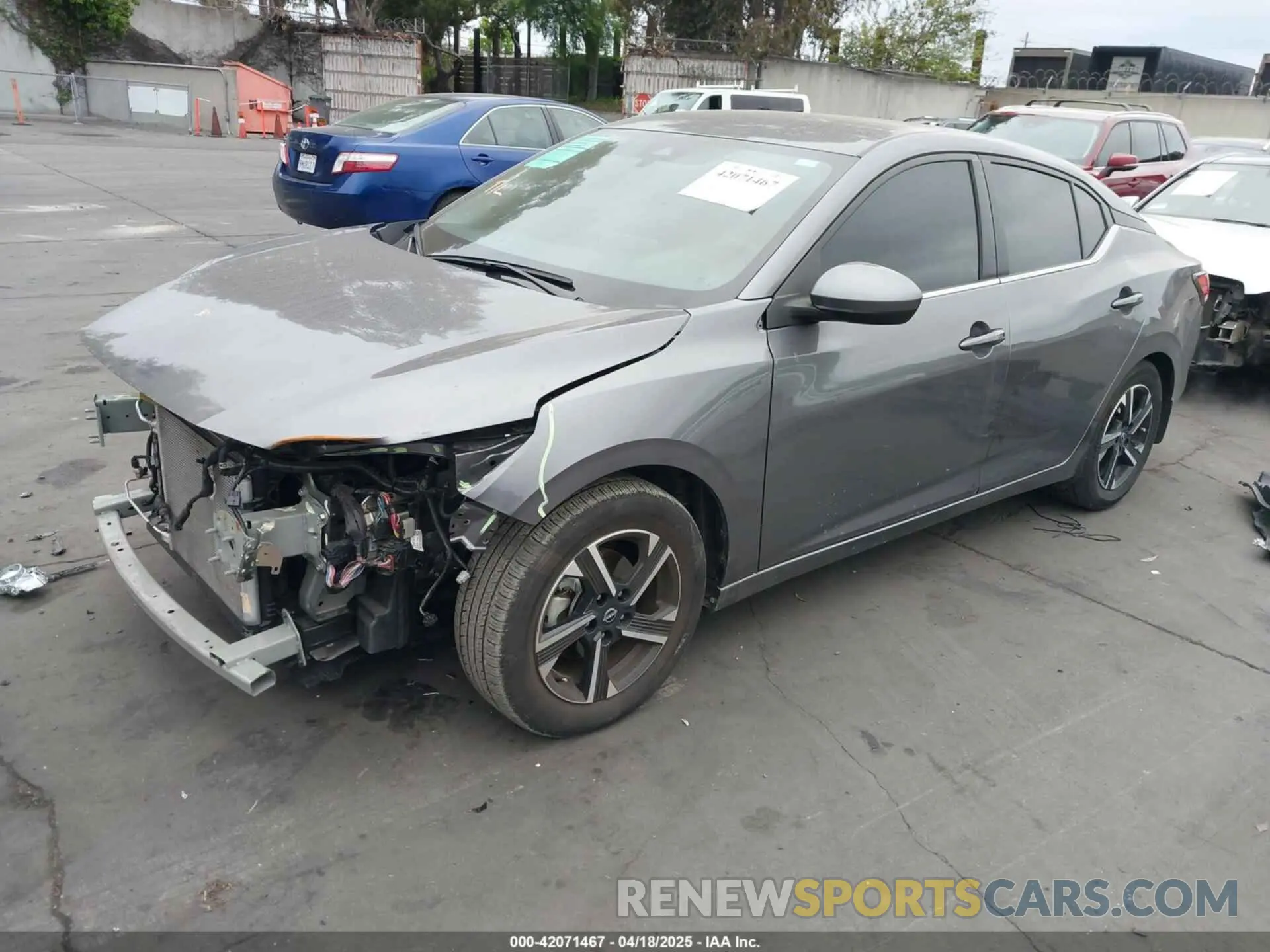 2 Photograph of a damaged car 3N1AB8CV3RY285903 NISSAN SENTRA 2024