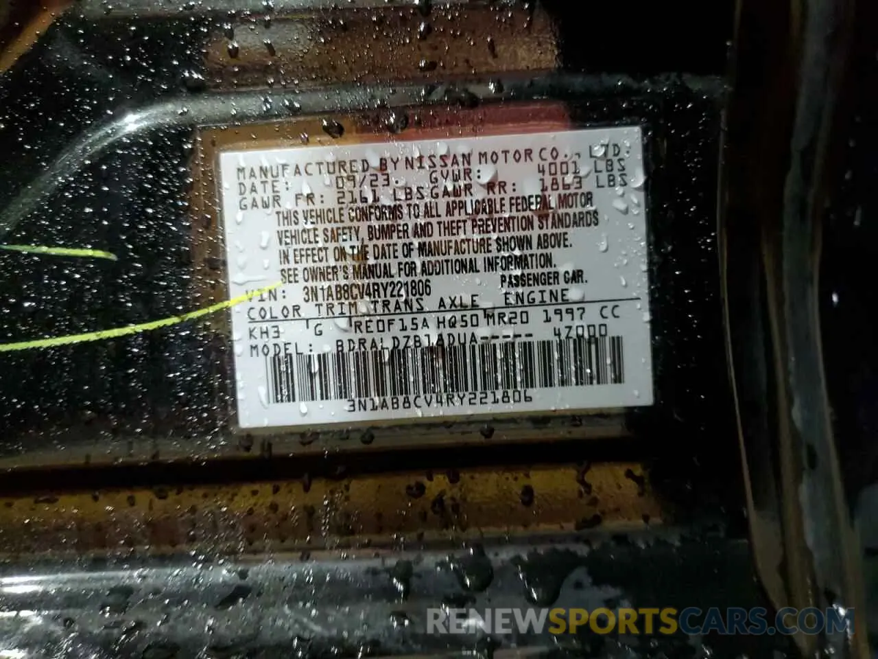 12 Photograph of a damaged car 3N1AB8CV4RY221806 NISSAN SENTRA 2024