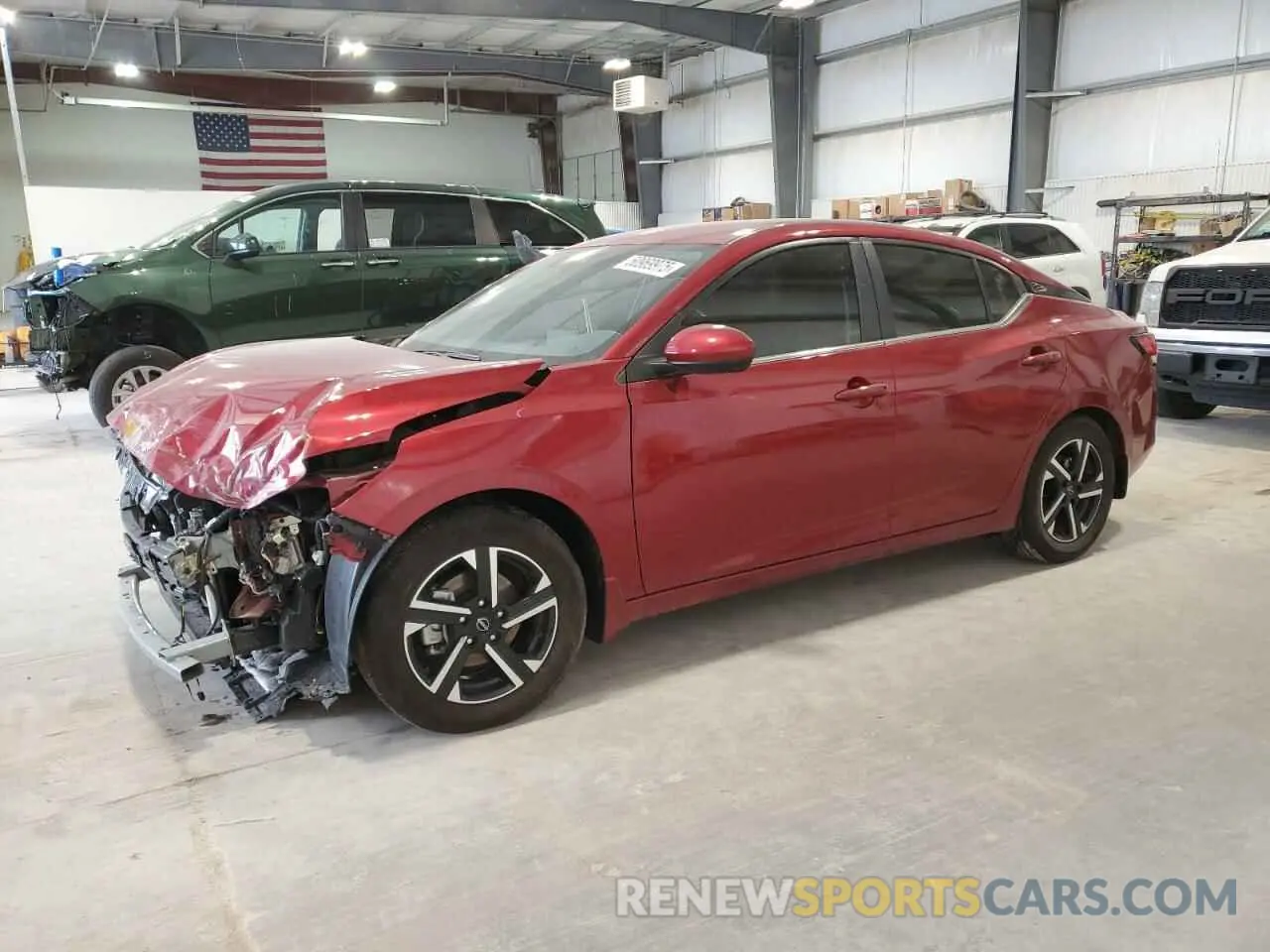 1 Photograph of a damaged car 3N1AB8CV4RY323025 NISSAN SENTRA 2024
