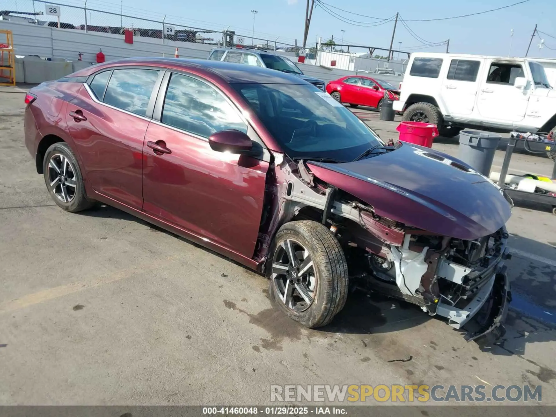 1 Photograph of a damaged car 3N1AB8CV6RY246383 NISSAN SENTRA 2024