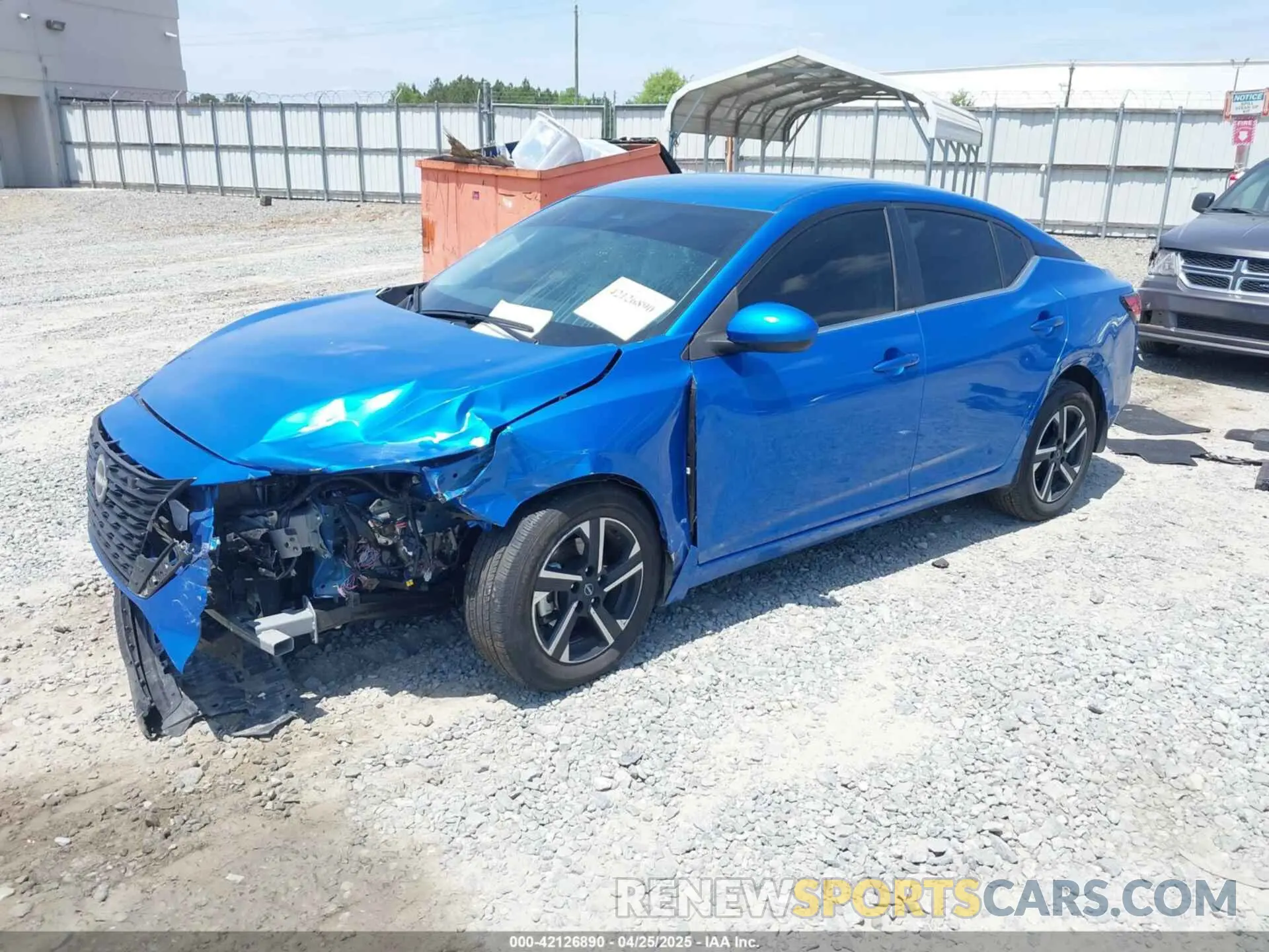 2 Photograph of a damaged car 3N1AB8CV6RY343650 NISSAN SENTRA 2024