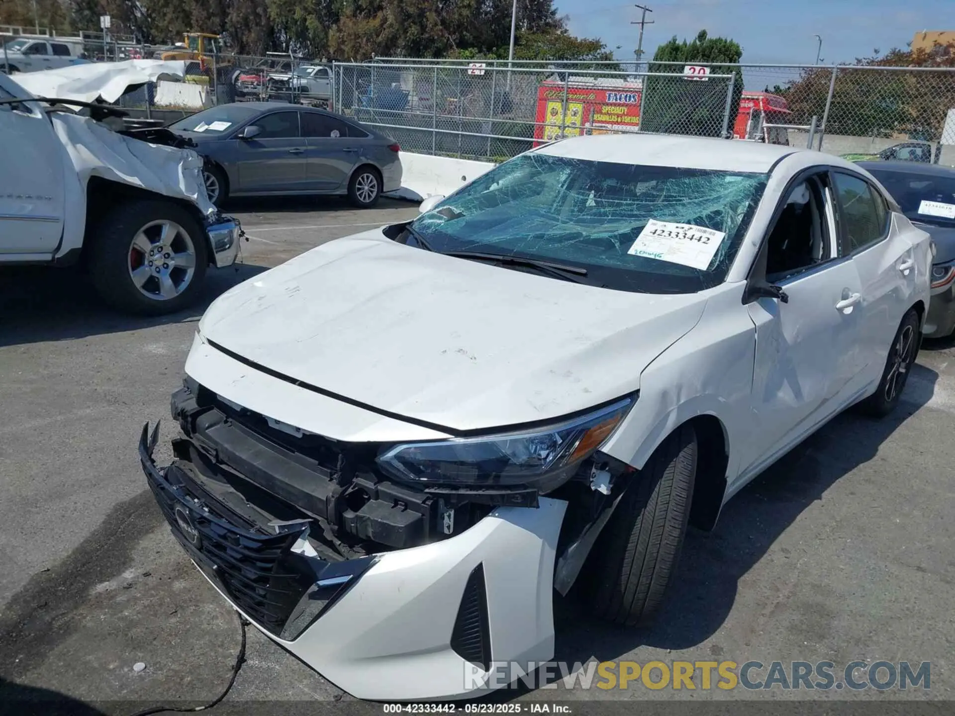 2 Photograph of a damaged car 3N1AB8CV8RY294838 NISSAN SENTRA 2024