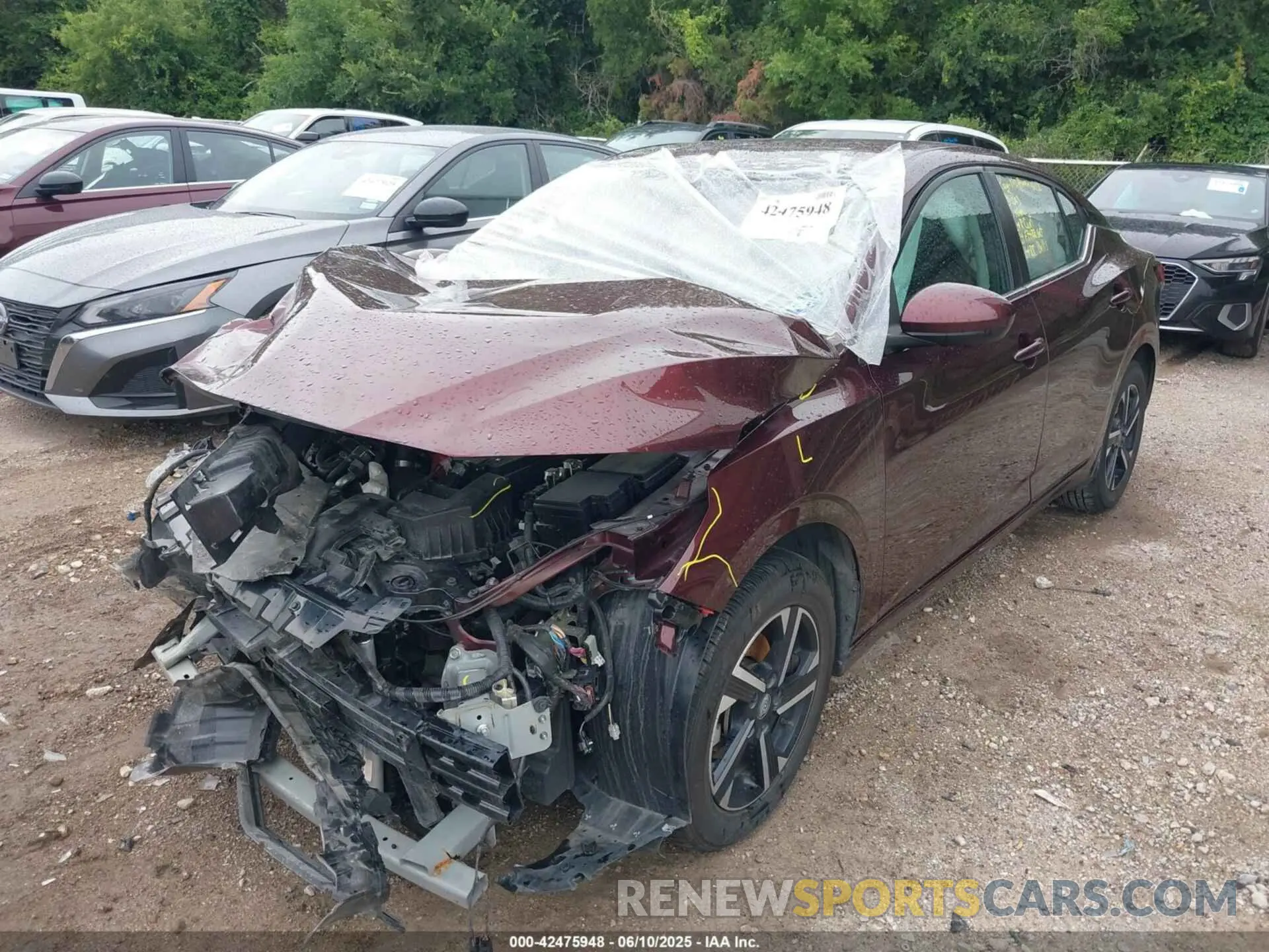 2 Photograph of a damaged car 3N1AB8CV9RY221946 NISSAN SENTRA 2024