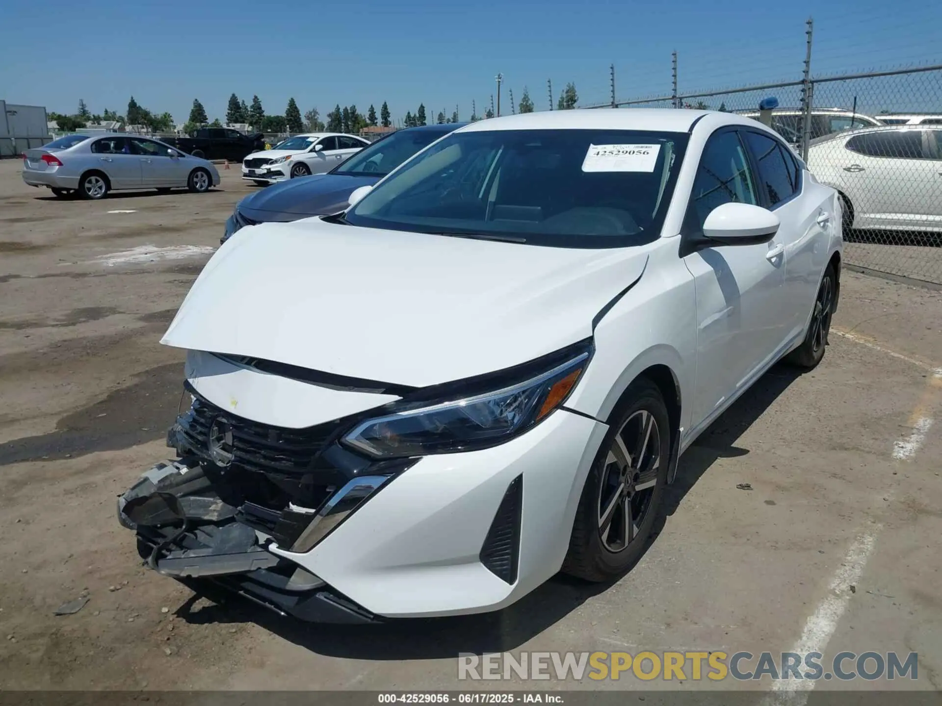 2 Photograph of a damaged car 3N1AB8CV9RY322890 NISSAN SENTRA 2024