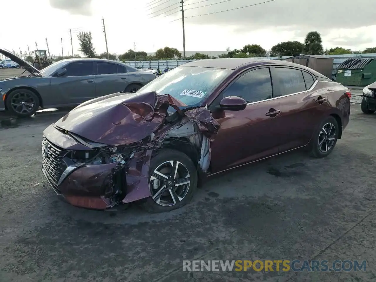 1 Photograph of a damaged car 3N1AB8CVXRY223544 NISSAN SENTRA 2024
