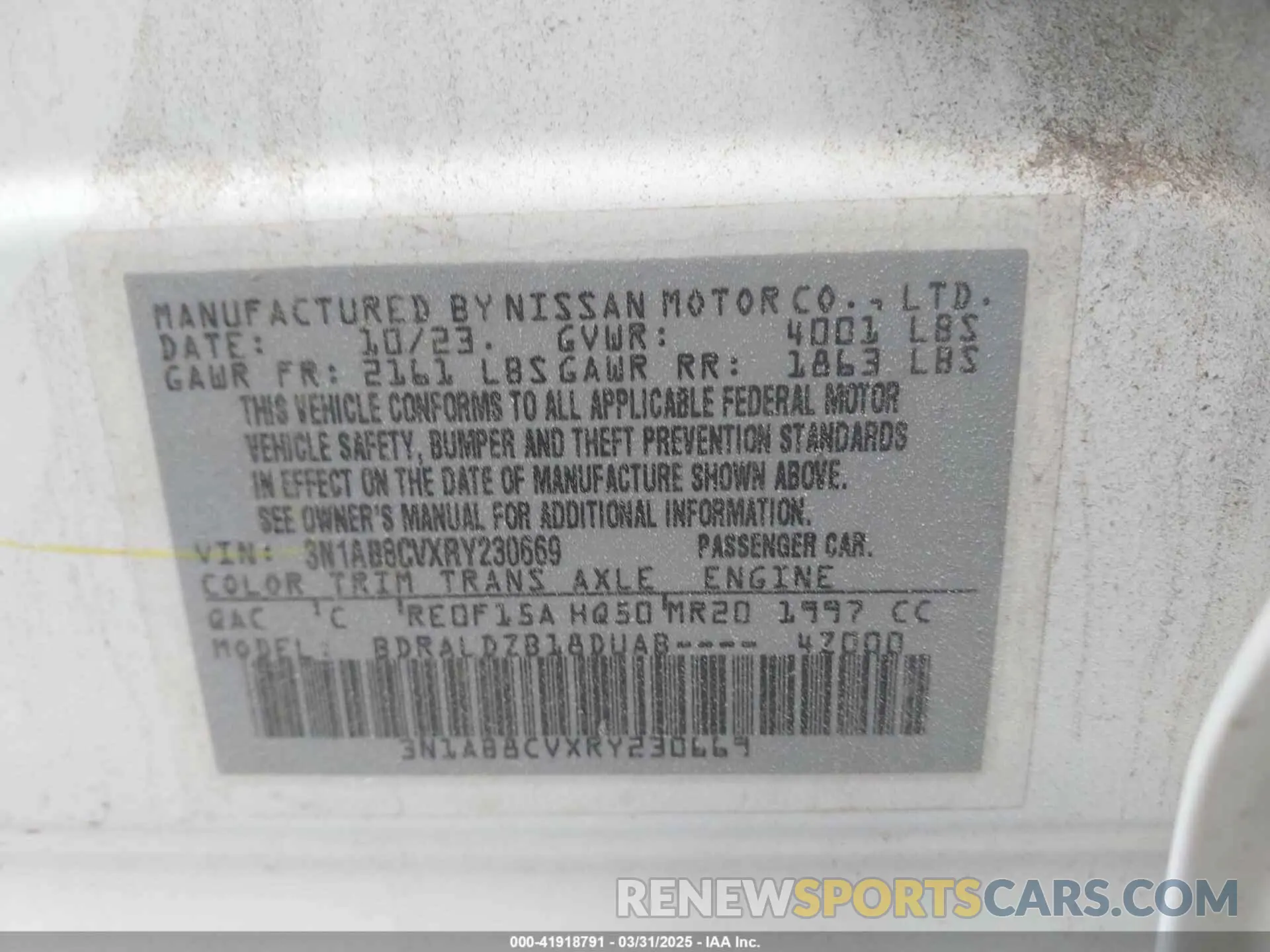 9 Photograph of a damaged car 3N1AB8CVXRY230669 NISSAN SENTRA 2024