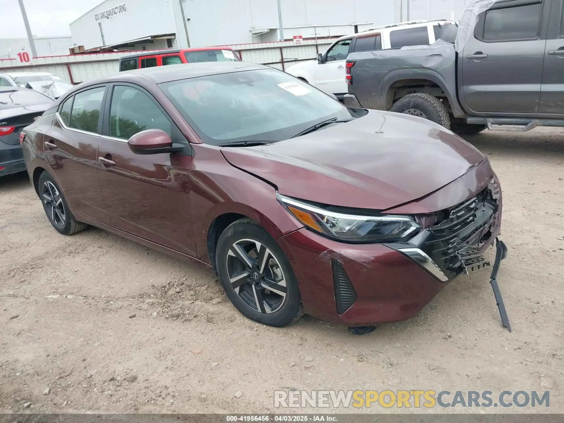 1 Photograph of a damaged car 3N1AB8CVXRY302373 NISSAN SENTRA 2024