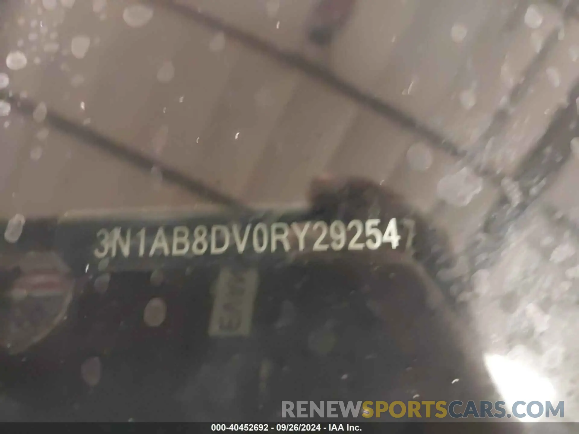9 Photograph of a damaged car 3N1AB8DV0RY292547 NISSAN SENTRA 2024
