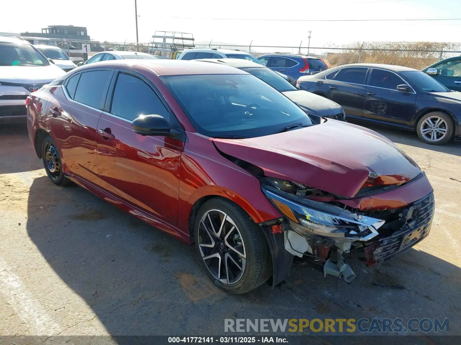 1 Photograph of a damaged car 3N1AB8DV0RY377419 NISSAN SENTRA 2024