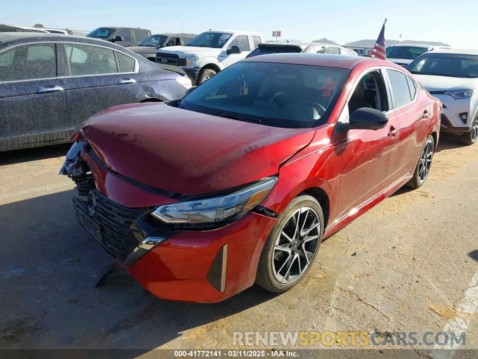 2 Photograph of a damaged car 3N1AB8DV0RY377419 NISSAN SENTRA 2024