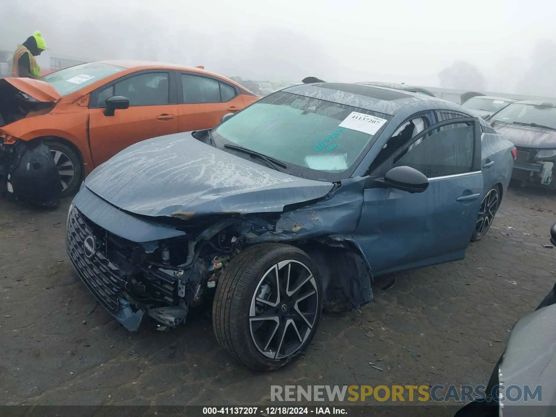 2 Photograph of a damaged car 3N1AB8DV6RY314454 NISSAN SENTRA 2024