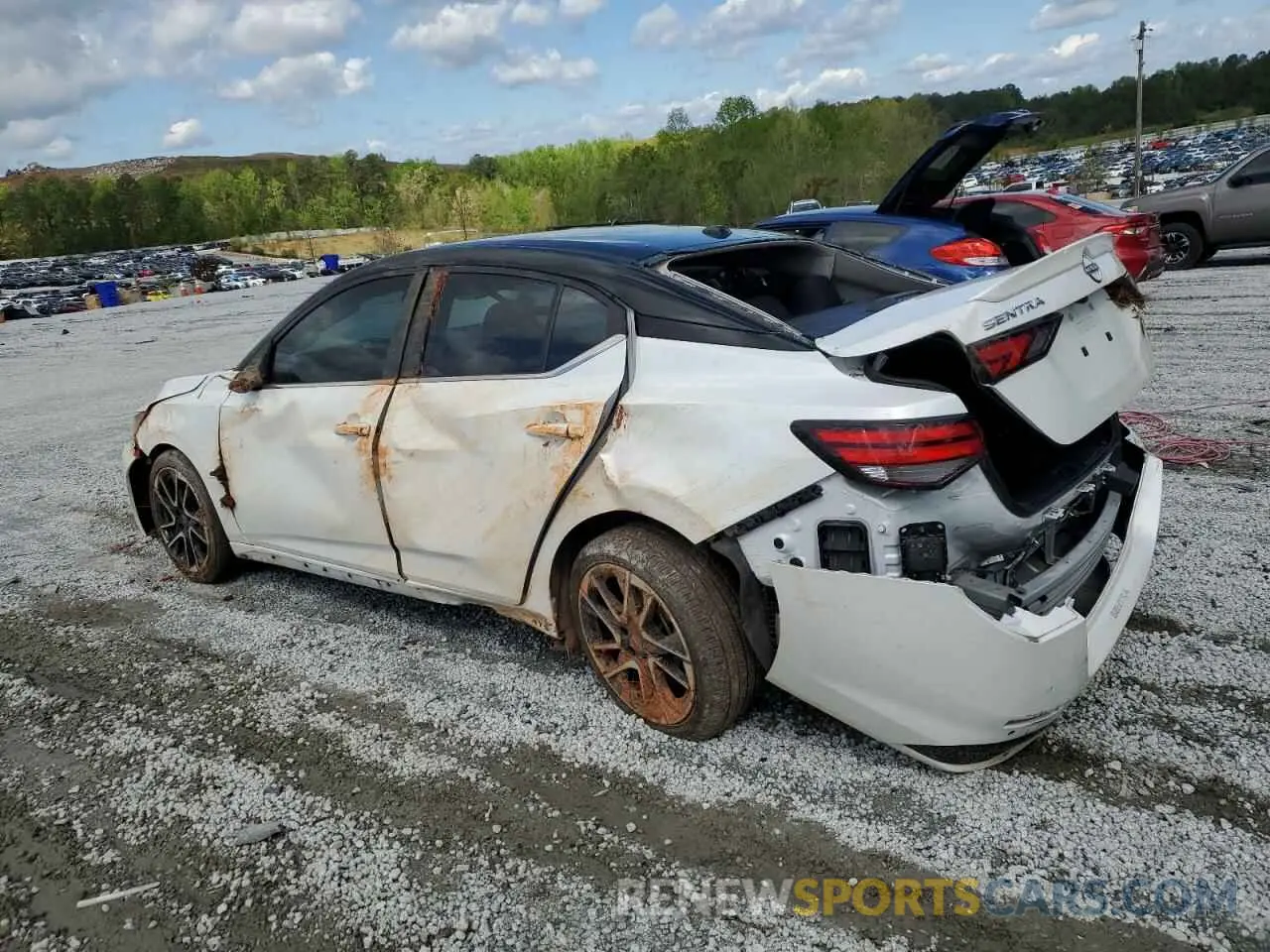 2 Photograph of a damaged car 3N1AB8DVXRY227480 NISSAN SENTRA 2024