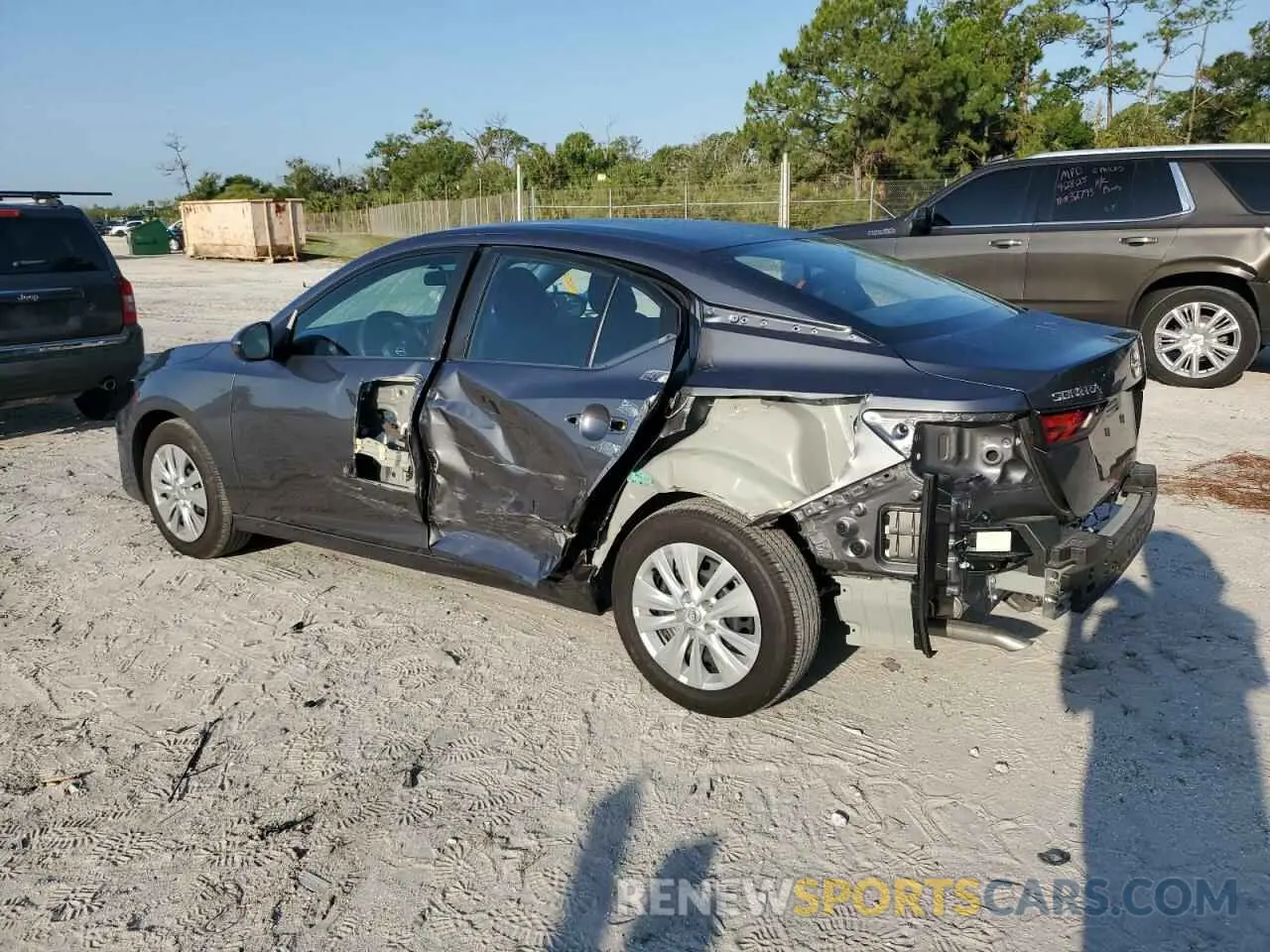 2 Photograph of a damaged car 3N1AB8BV0SY231370 NISSAN SENTRA 2025