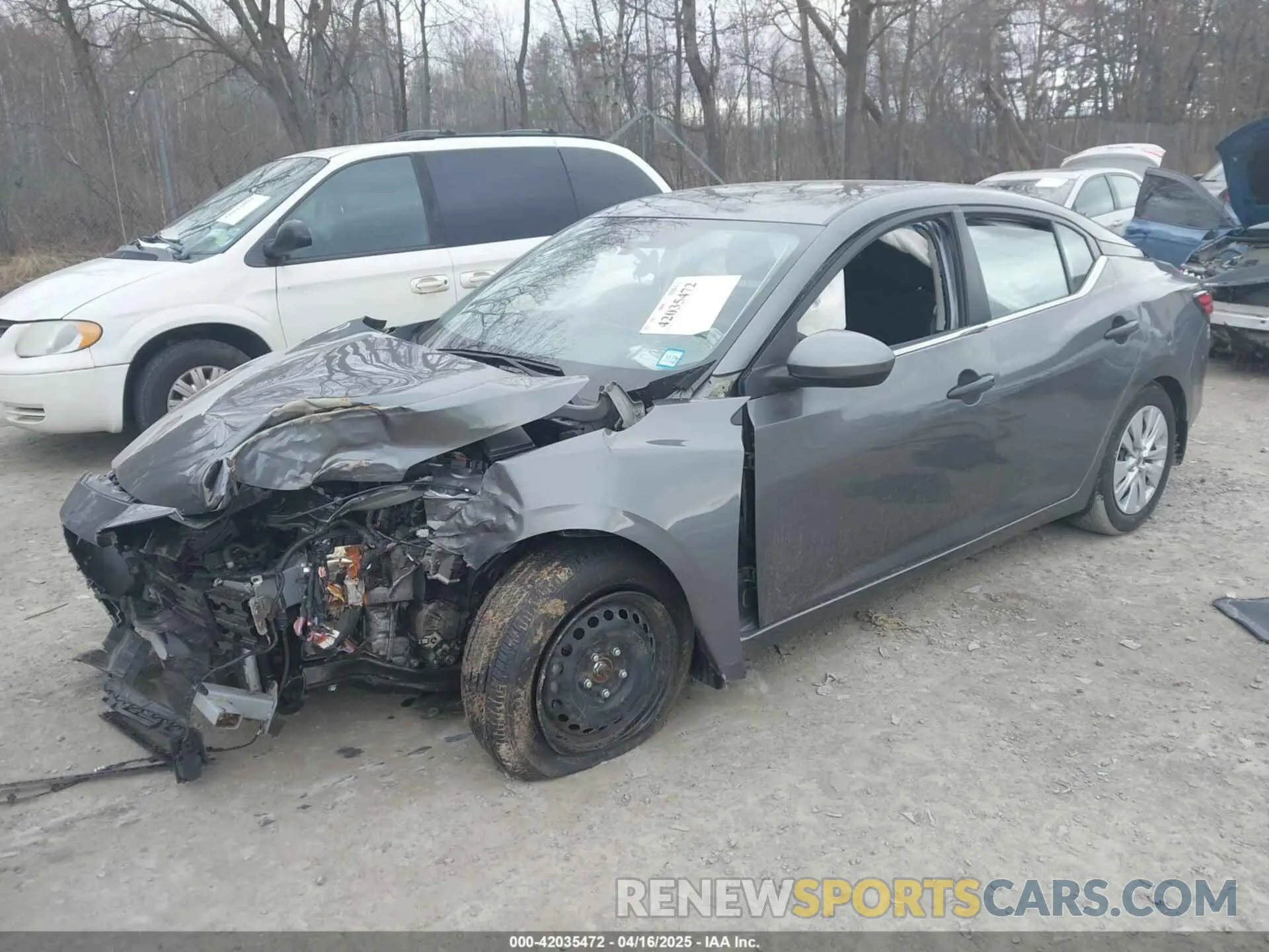 2 Photograph of a damaged car 3N1AB8BV3SY217348 NISSAN SENTRA 2025