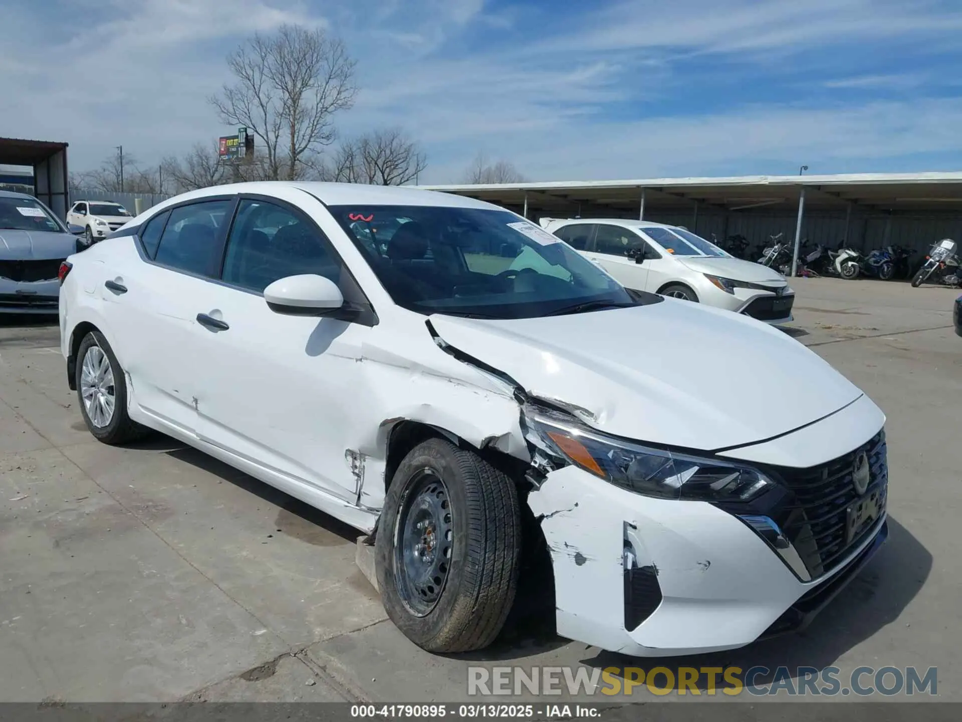 1 Photograph of a damaged car 3N1AB8BV5SY206433 NISSAN SENTRA 2025