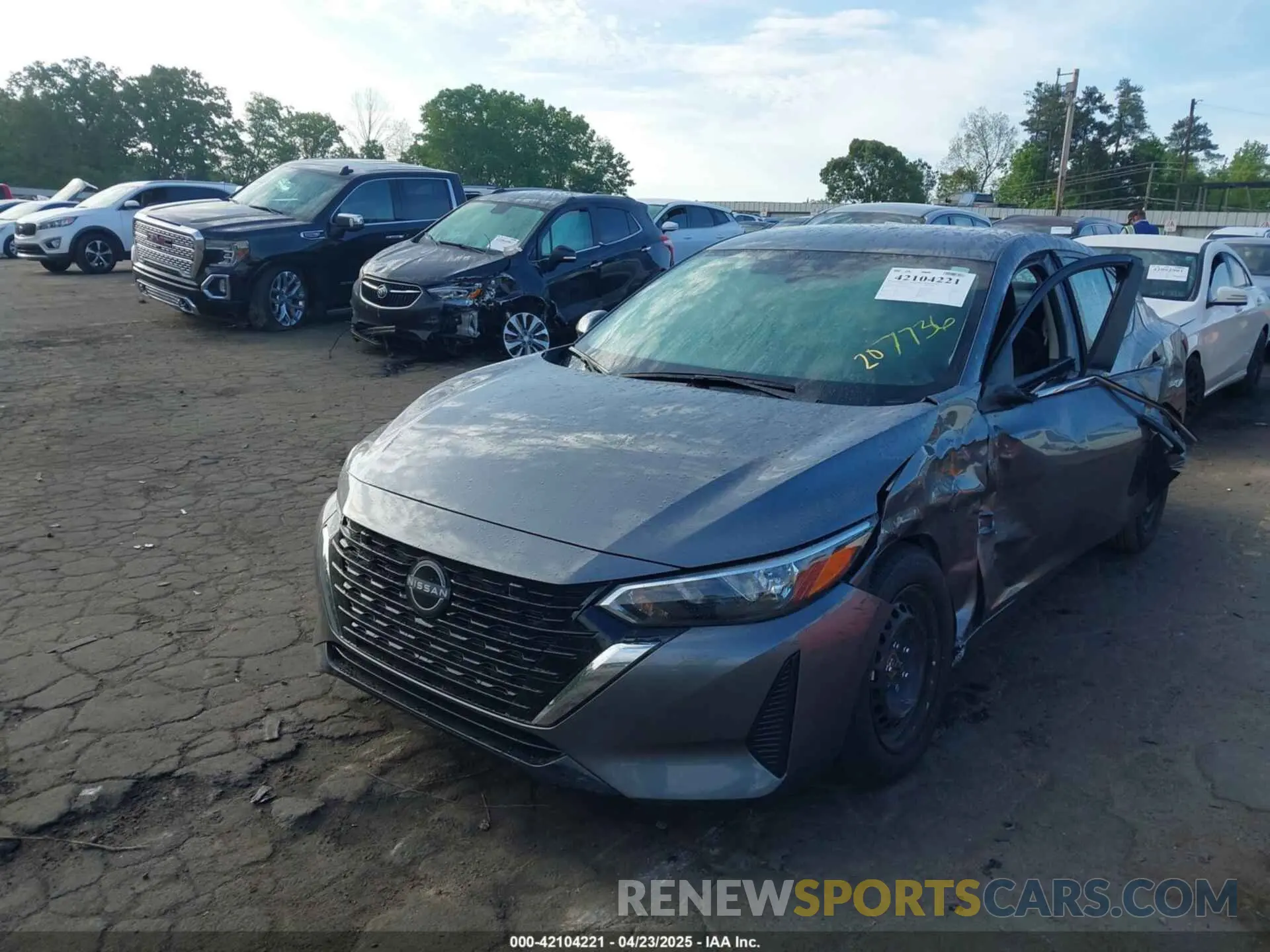 2 Photograph of a damaged car 3N1AB8BV6SY207736 NISSAN SENTRA 2025