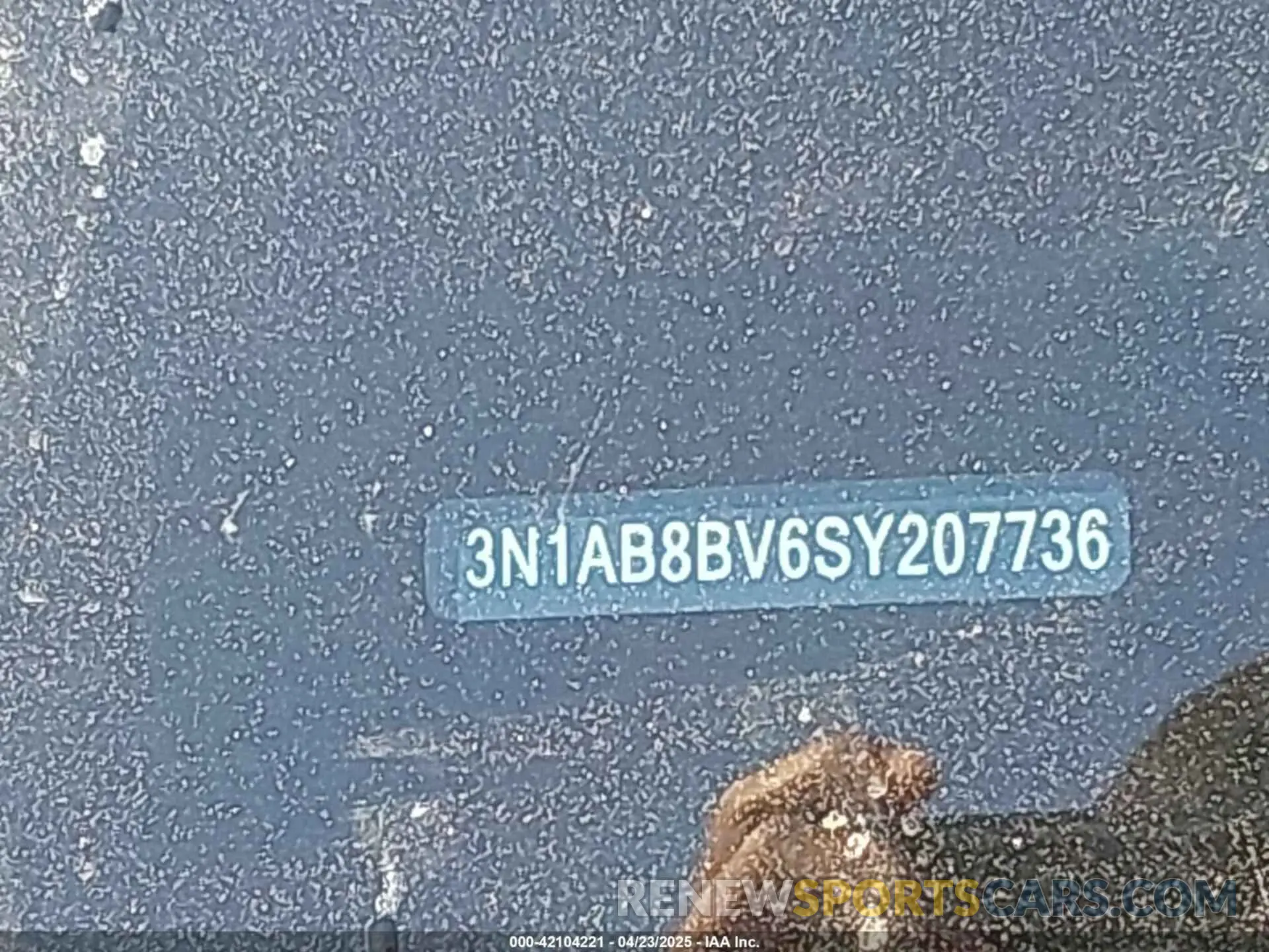 9 Photograph of a damaged car 3N1AB8BV6SY207736 NISSAN SENTRA 2025