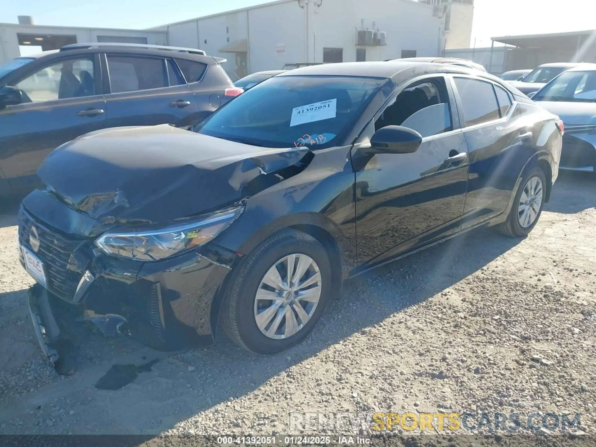 2 Photograph of a damaged car 3N1AB8BV6SY262493 NISSAN SENTRA 2025