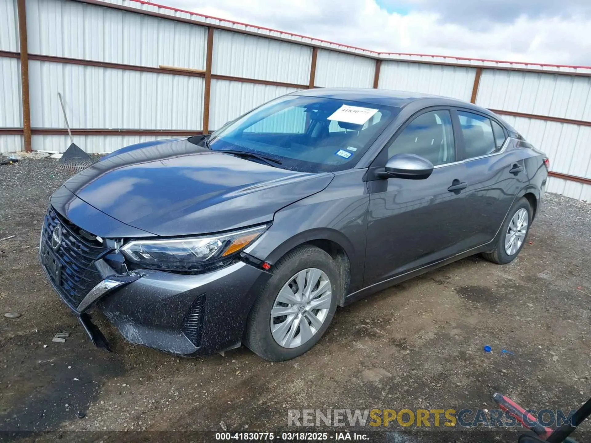 2 Photograph of a damaged car 3N1AB8BV6SY282341 NISSAN SENTRA 2025