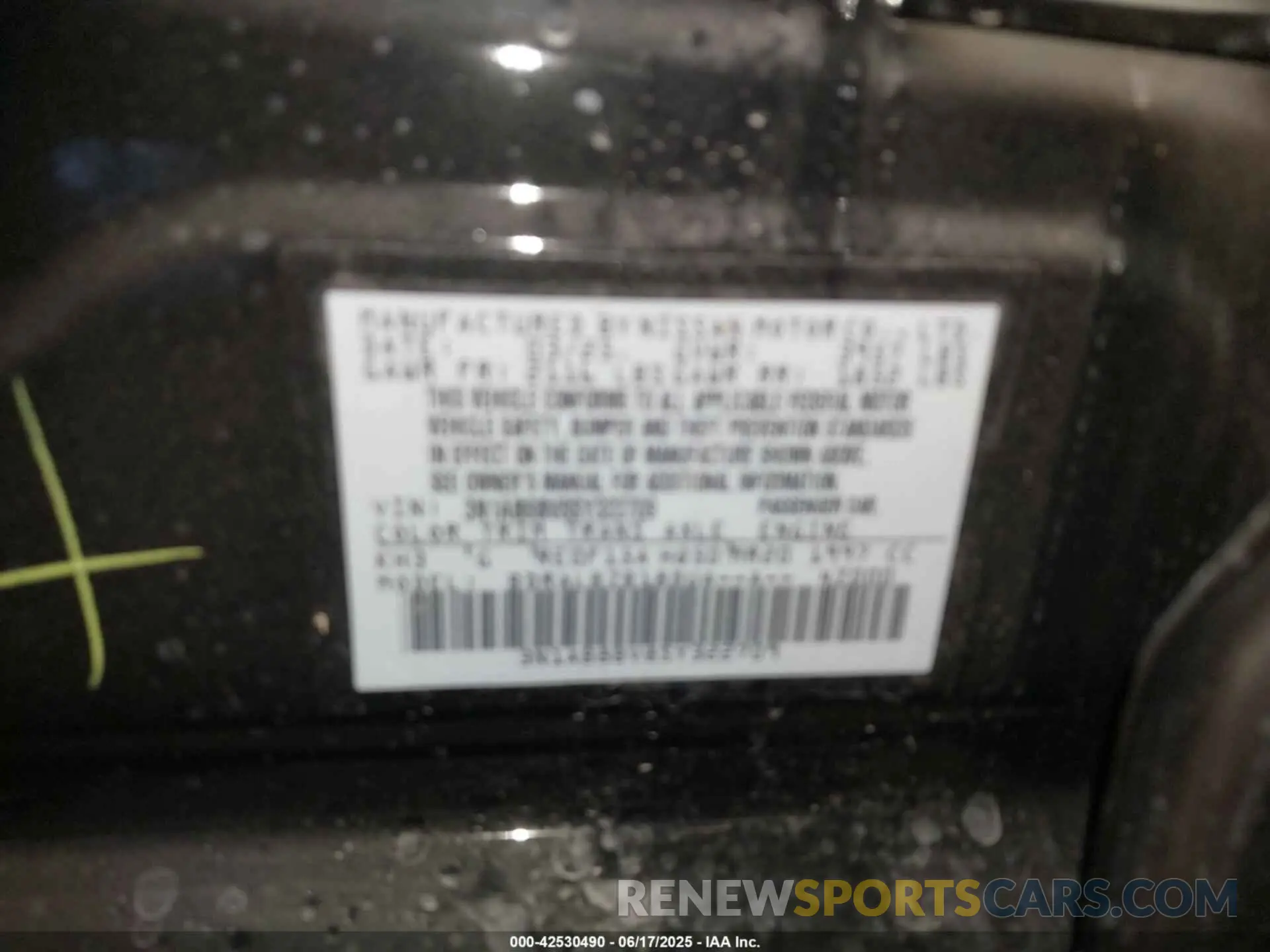 9 Photograph of a damaged car 3N1AB8BV8SY322709 NISSAN SENTRA 2025