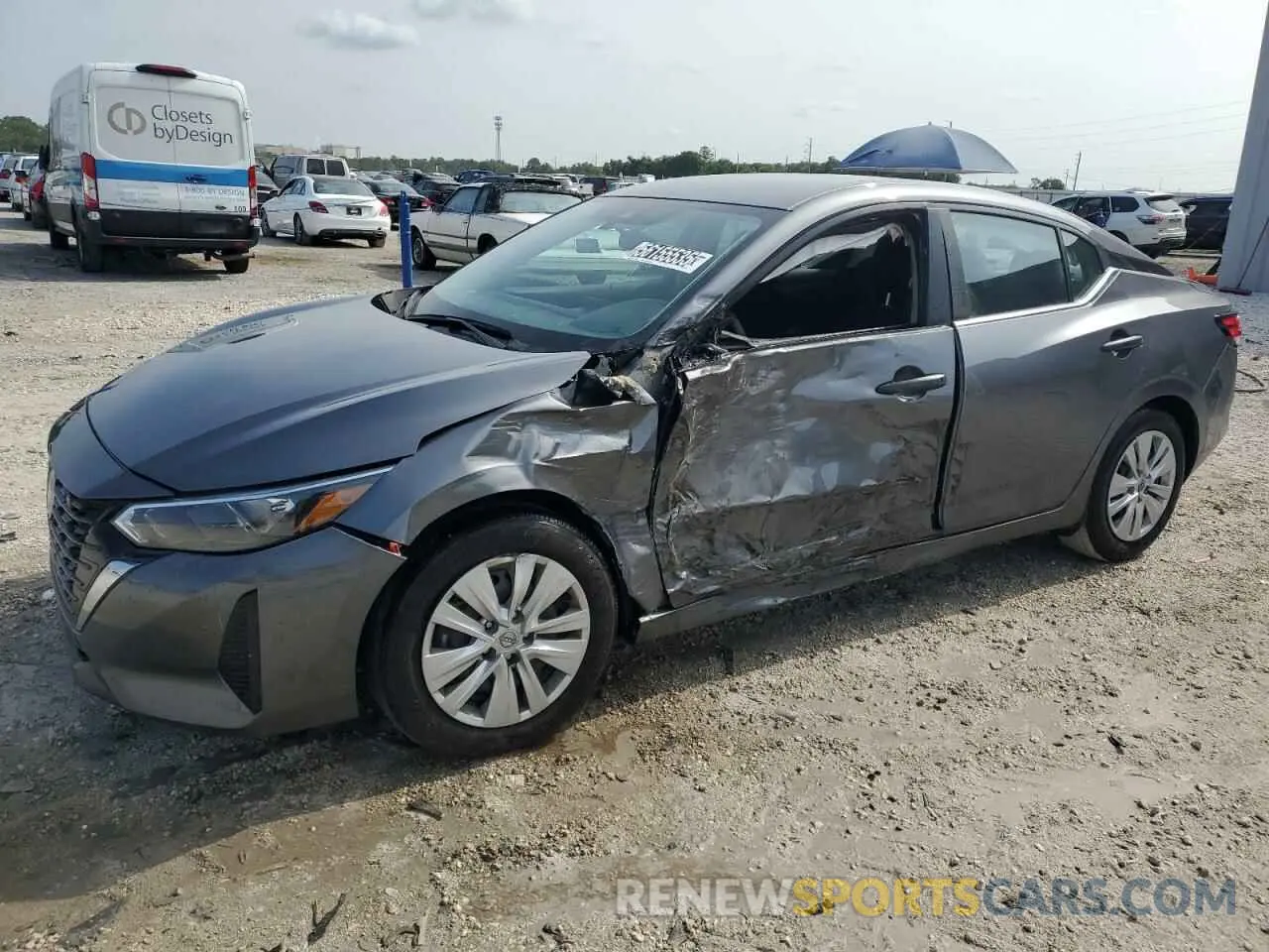 1 Photograph of a damaged car 3N1AB8BV9SY229200 NISSAN SENTRA 2025