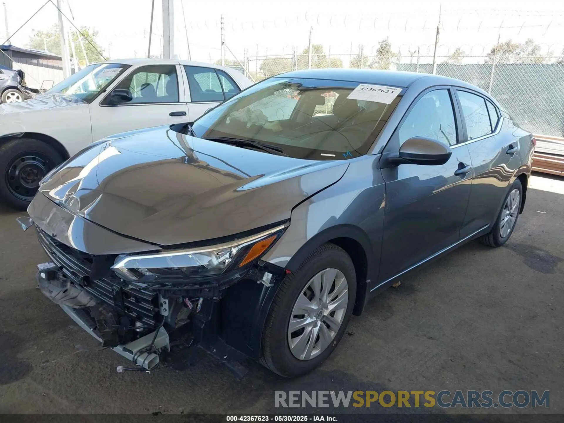 2 Photograph of a damaged car 3N1AB8BV9SY308821 NISSAN SENTRA 2025