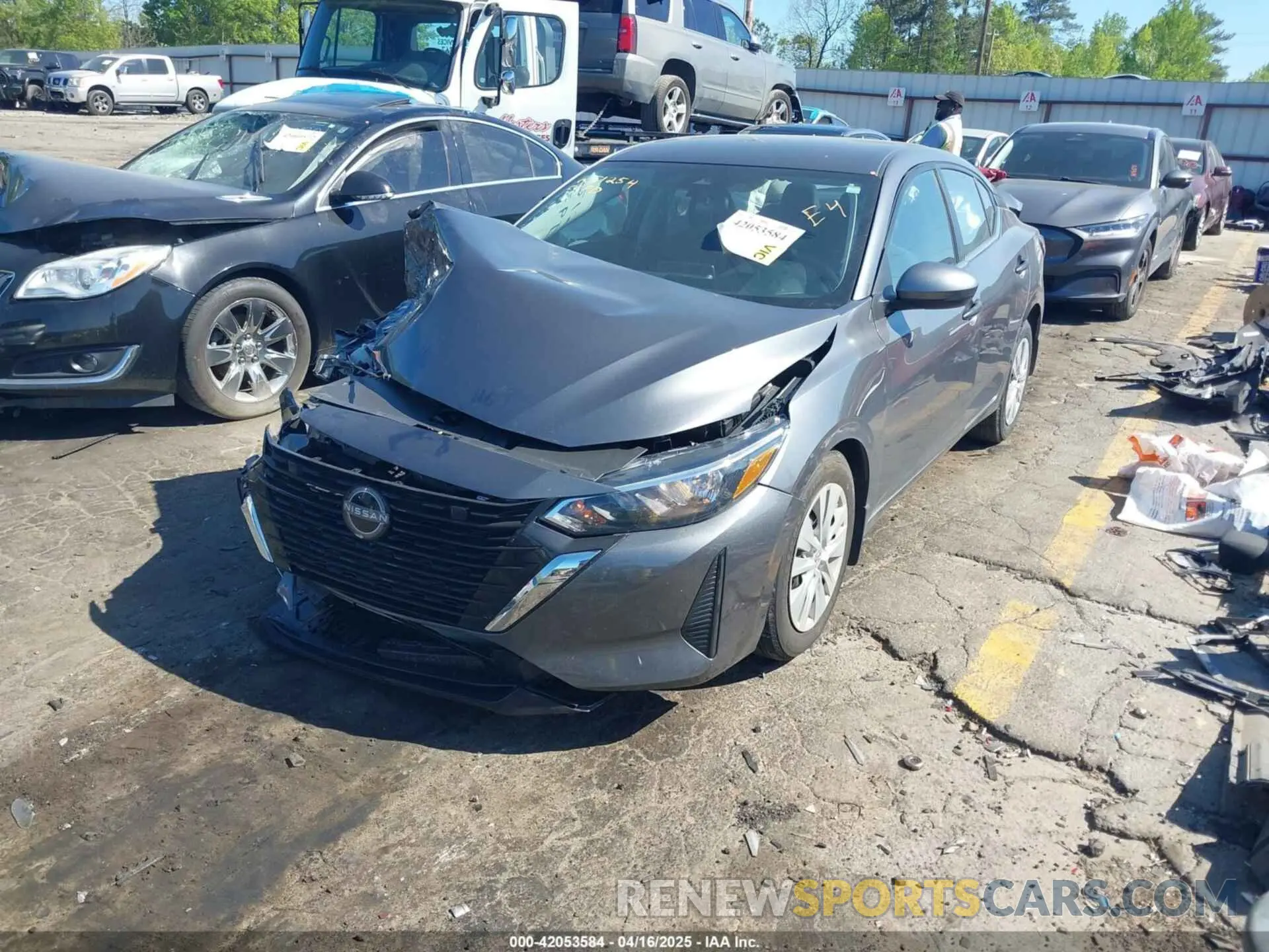 2 Photograph of a damaged car 3N1AB8BVXSY230341 NISSAN SENTRA 2025
