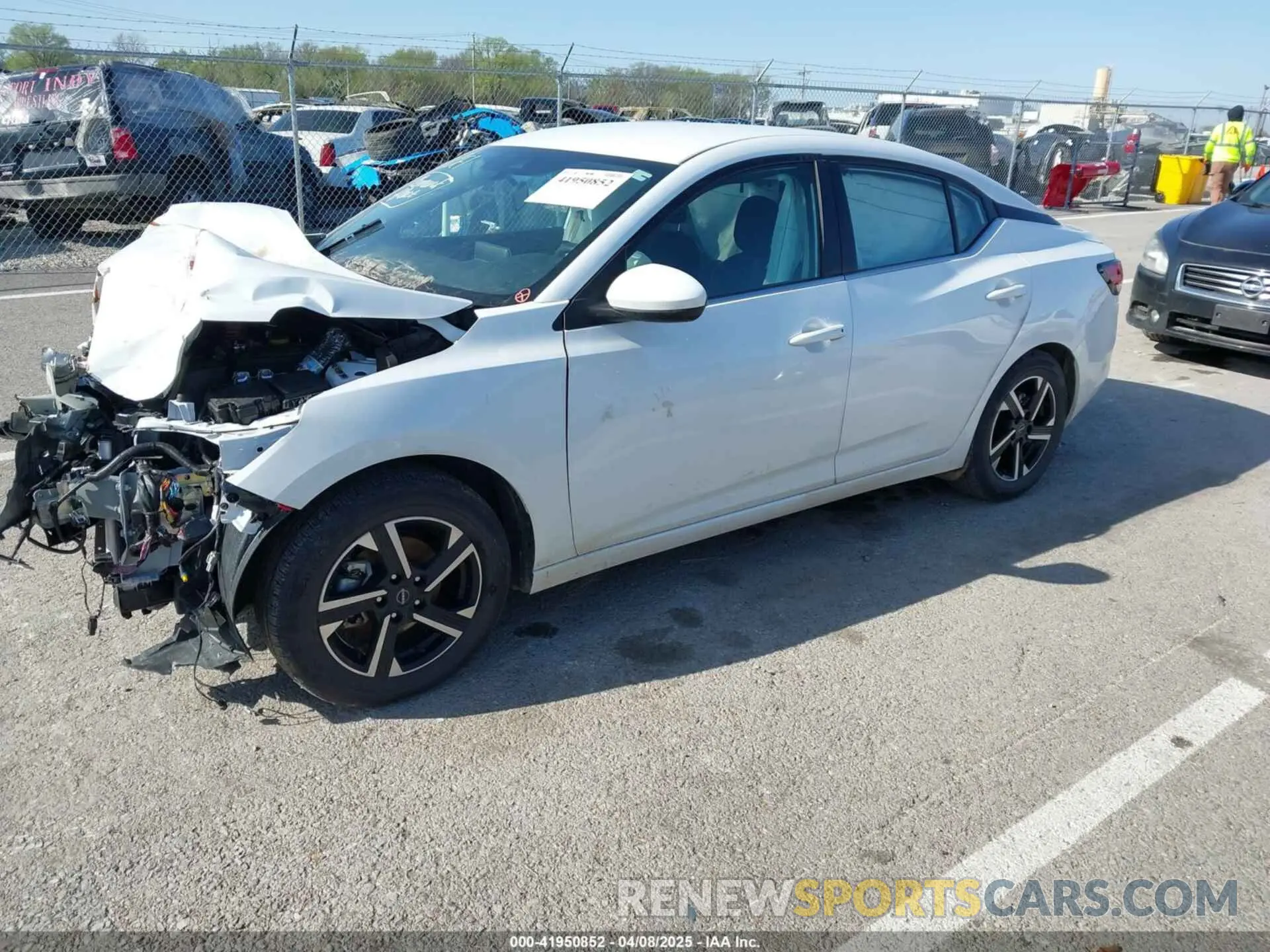 2 Photograph of a damaged car 3N1AB8CV0SY210467 NISSAN SENTRA 2025