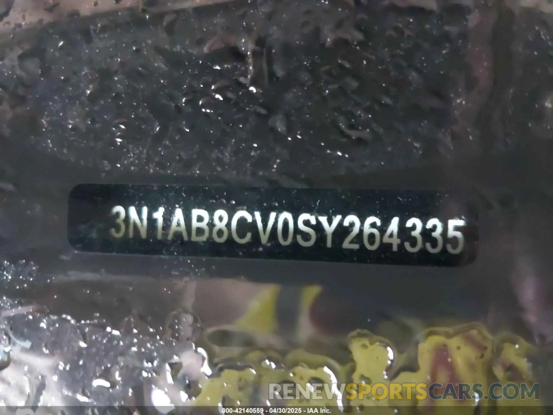 9 Photograph of a damaged car 3N1AB8CV0SY264335 NISSAN SENTRA 2025