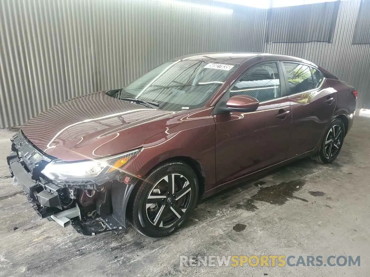 1 Photograph of a damaged car 3N1AB8CV0SY271835 NISSAN SENTRA 2025