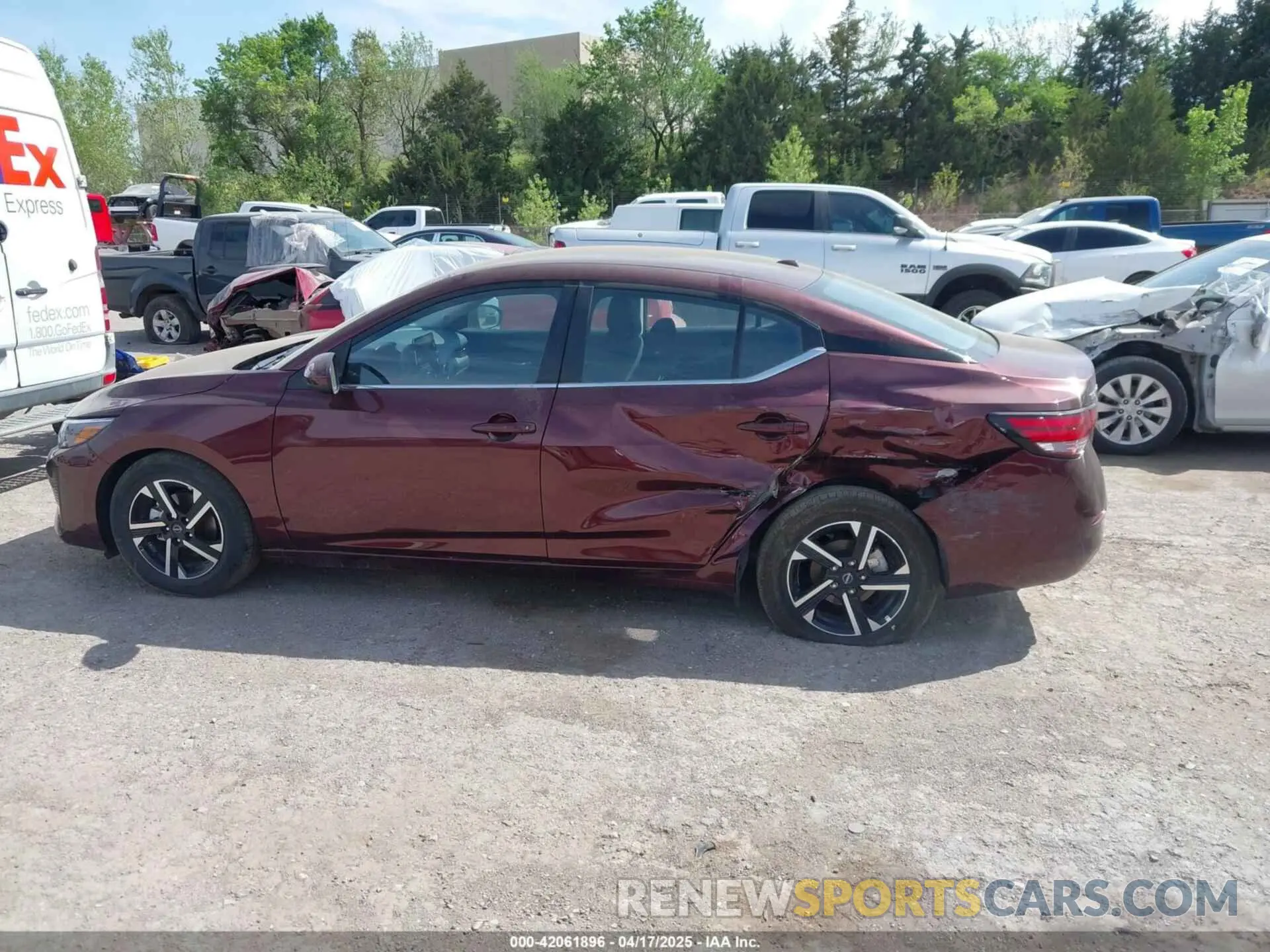 14 Photograph of a damaged car 3N1AB8CV2SY295165 NISSAN SENTRA 2025
