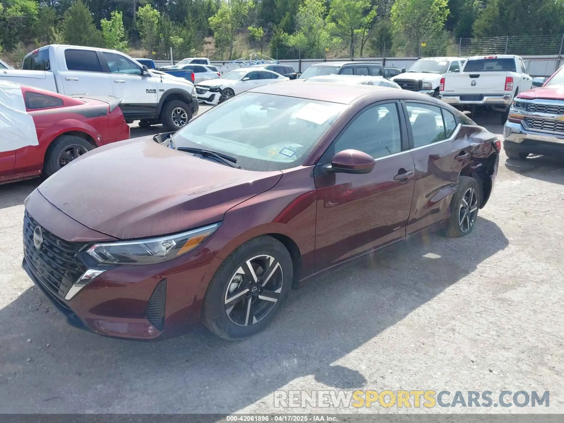2 Photograph of a damaged car 3N1AB8CV2SY295165 NISSAN SENTRA 2025