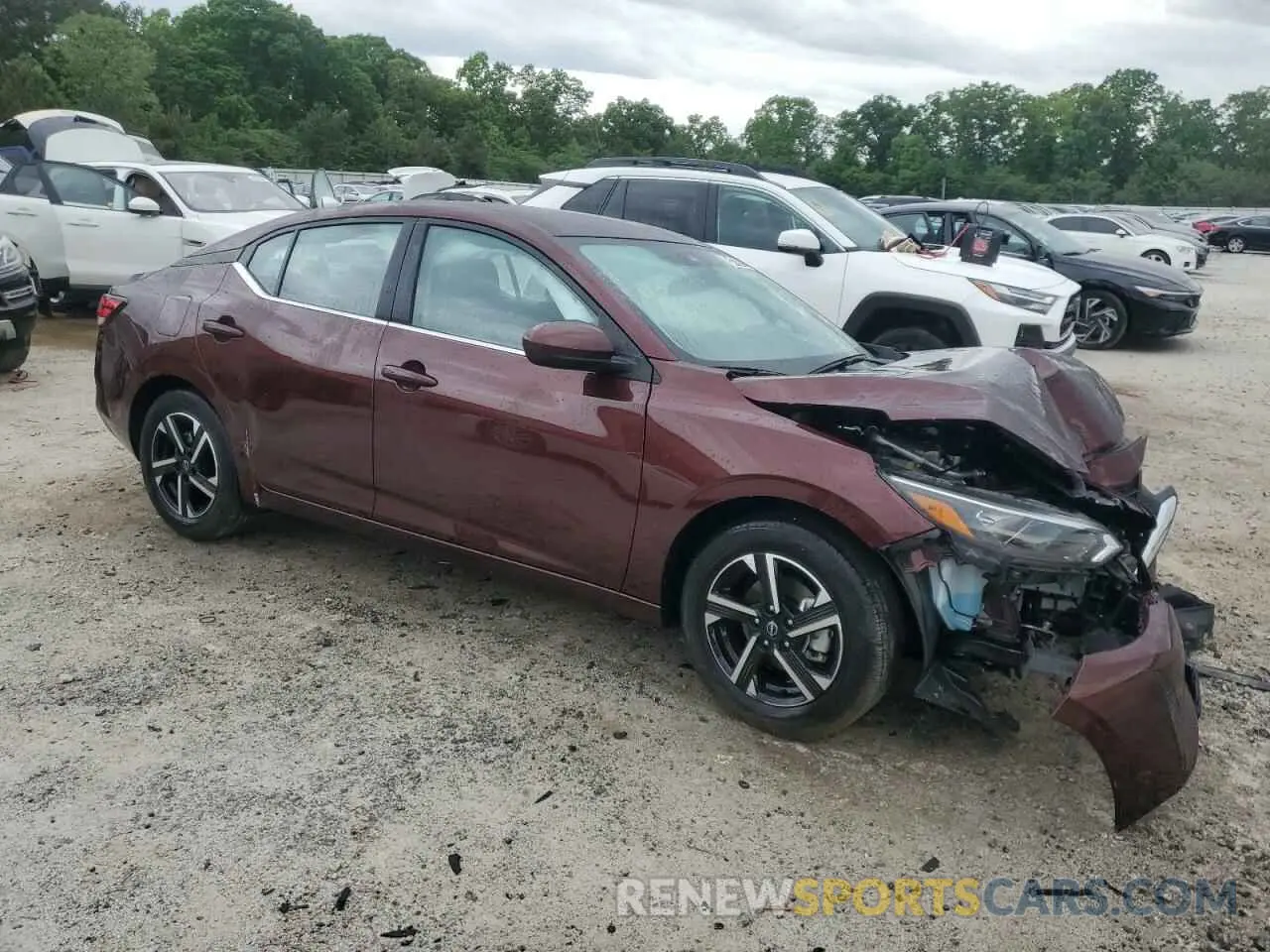4 Photograph of a damaged car 3N1AB8CV2SY295182 NISSAN SENTRA 2025
