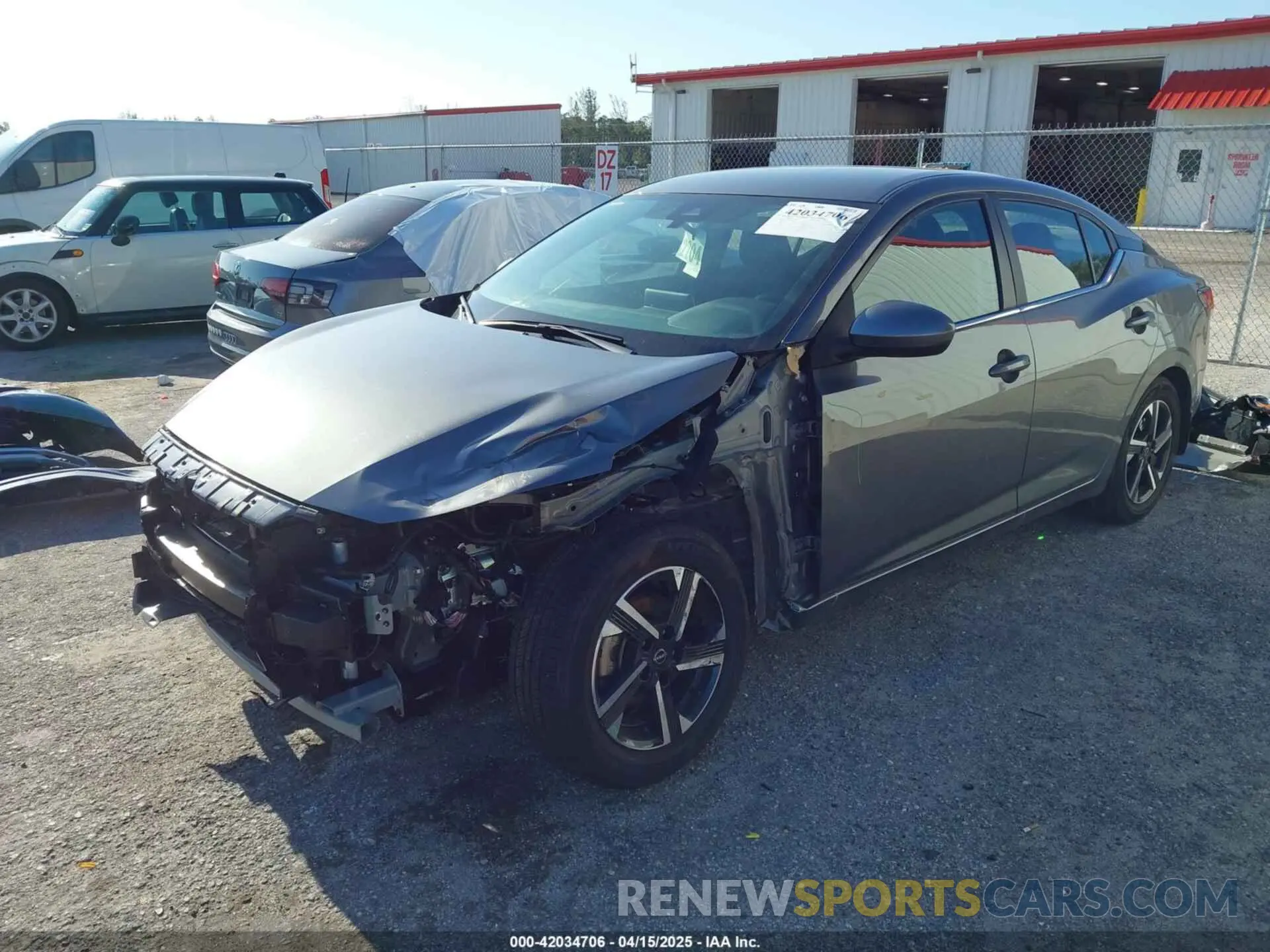 2 Photograph of a damaged car 3N1AB8CV3SY214657 NISSAN SENTRA 2025