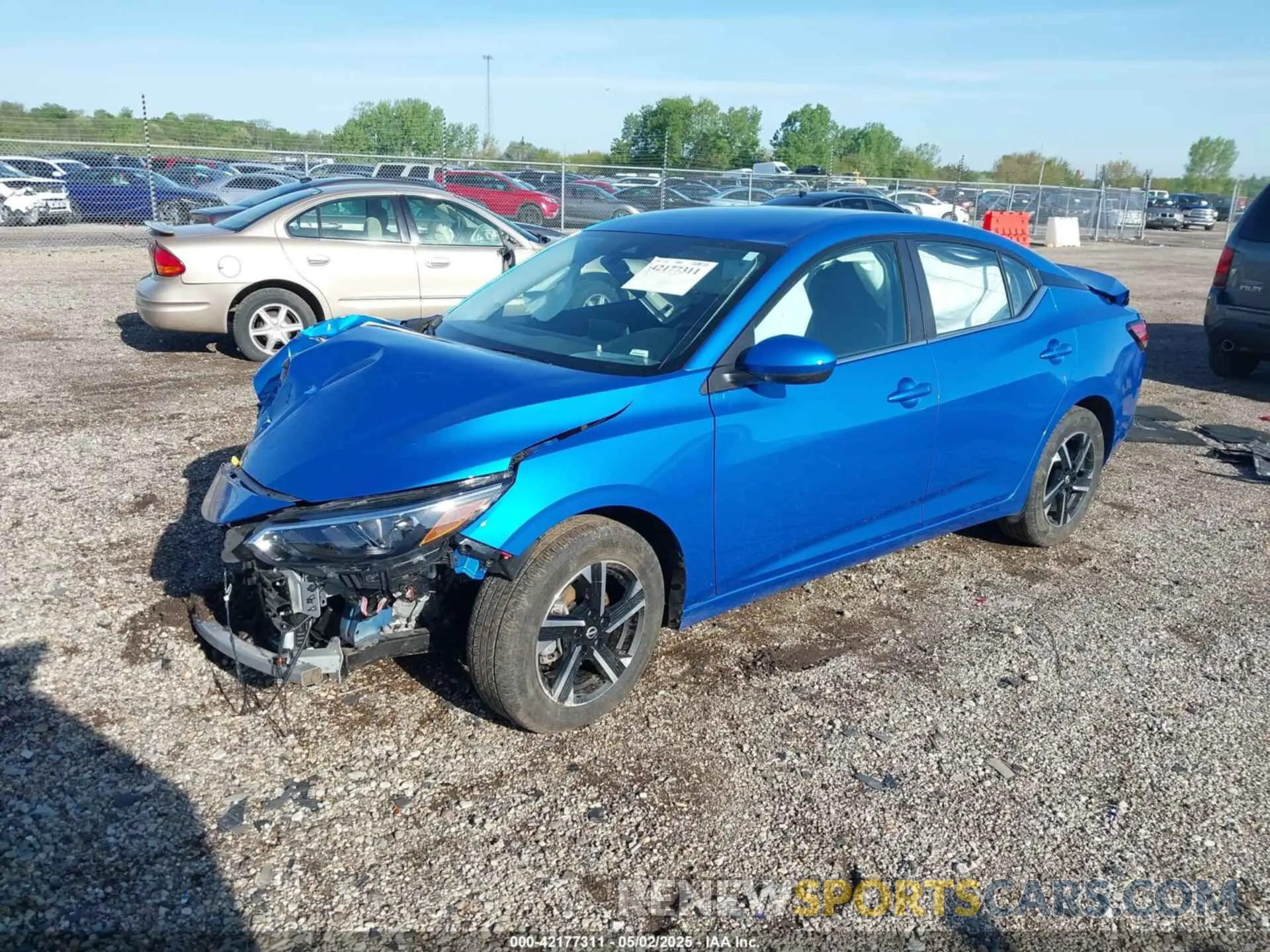 2 Photograph of a damaged car 3N1AB8CV3SY235170 NISSAN SENTRA 2025