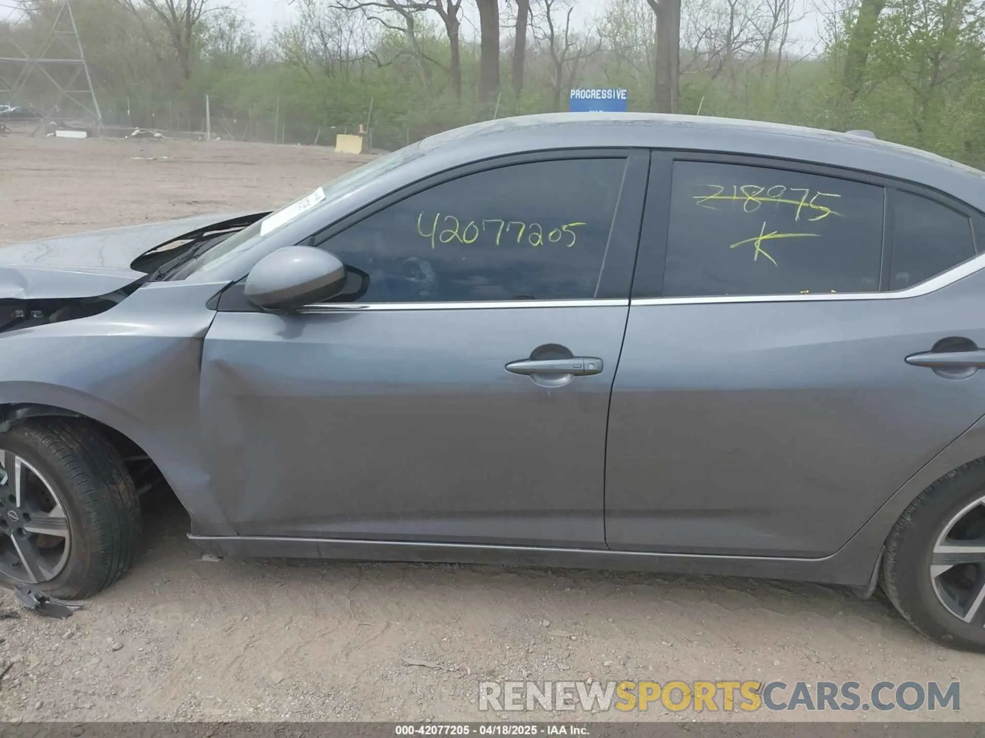 14 Photograph of a damaged car 3N1AB8CV4SY218975 NISSAN SENTRA 2025