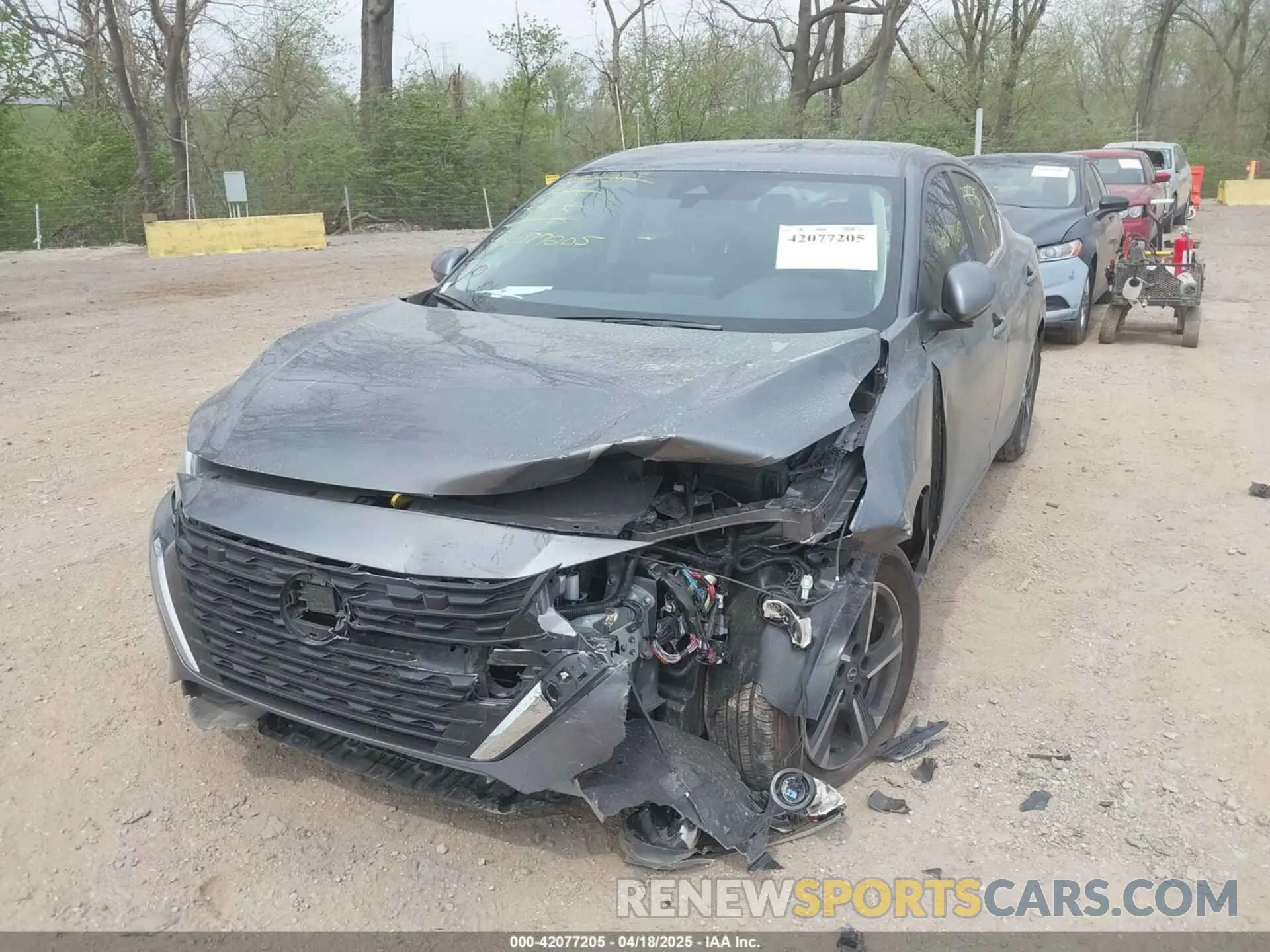 2 Photograph of a damaged car 3N1AB8CV4SY218975 NISSAN SENTRA 2025