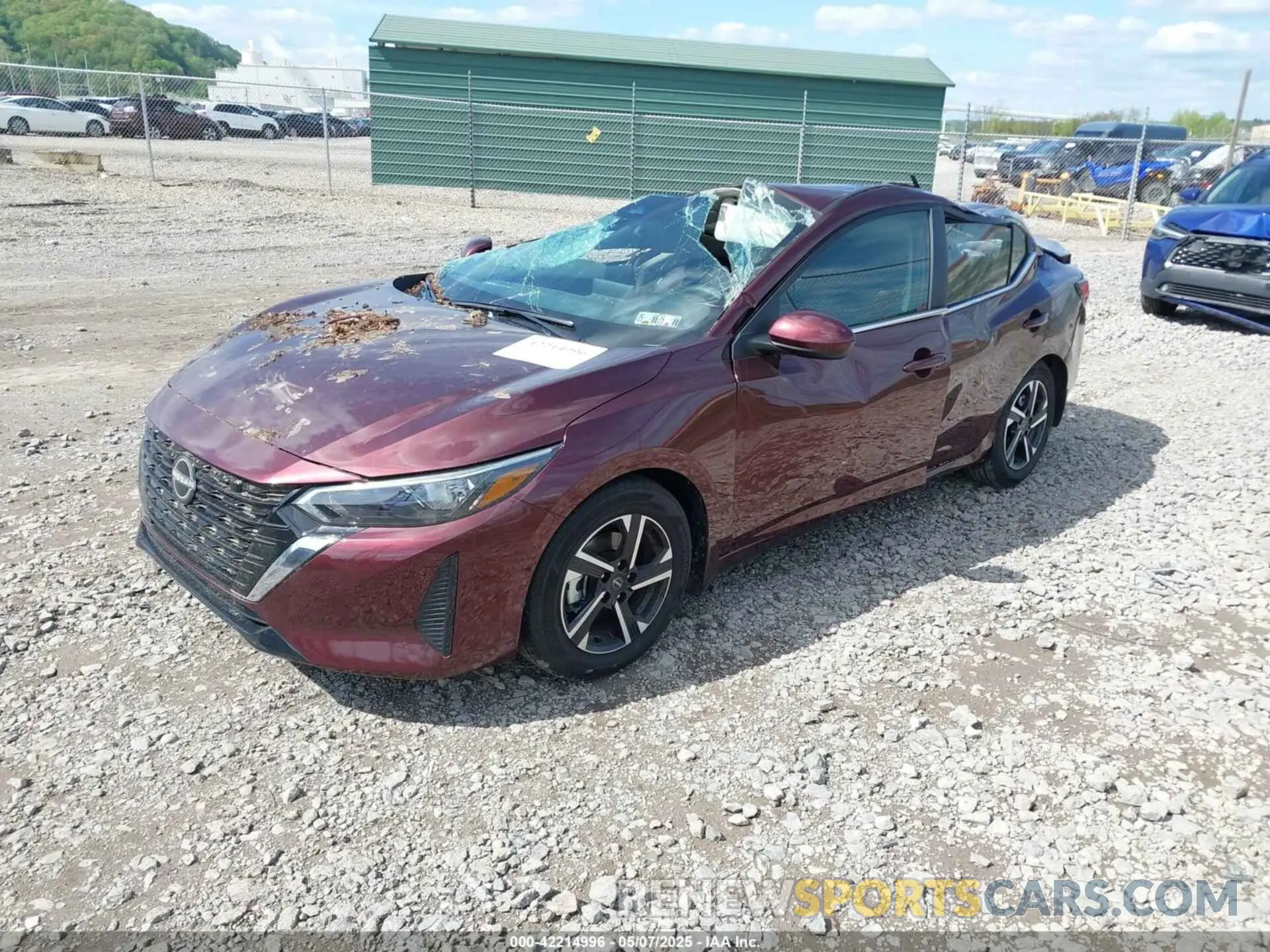 2 Photograph of a damaged car 3N1AB8CV4SY243505 NISSAN SENTRA 2025